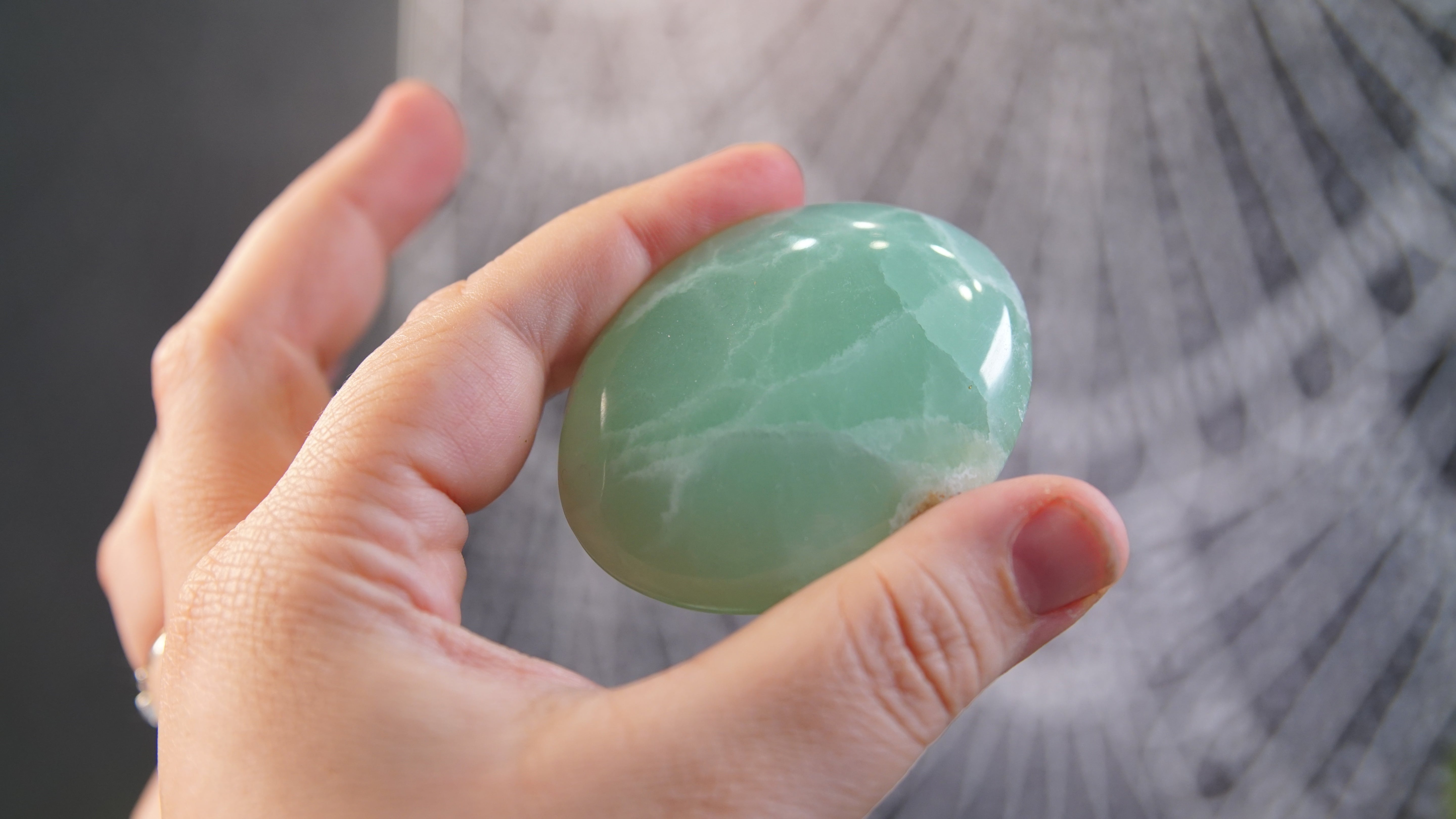 Pistachio Calcite Palms & Tumbles From Pakistan - Intuitively Selected