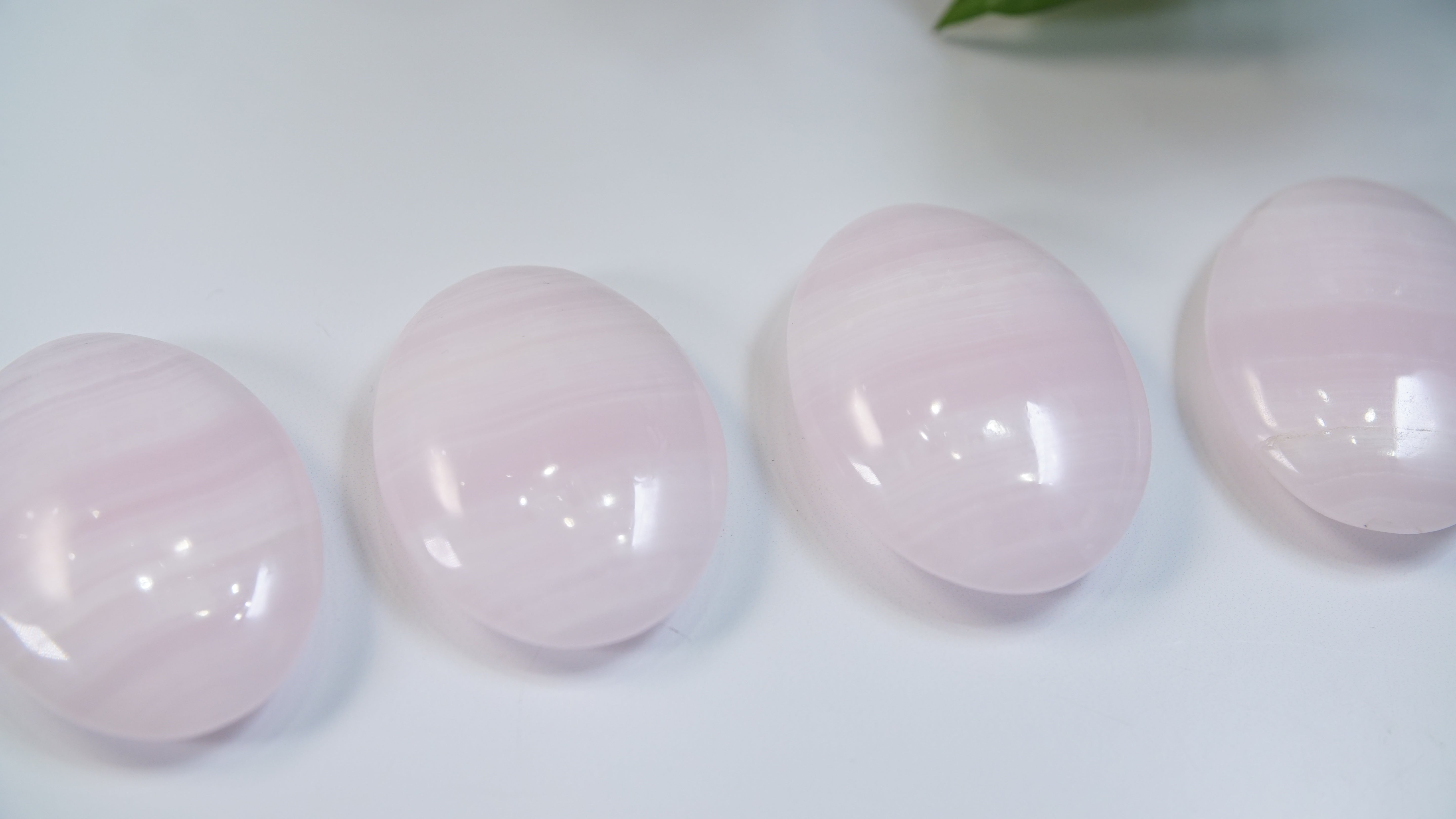 Pink Calcite Palms From Pakistan - Intuitively Selected
