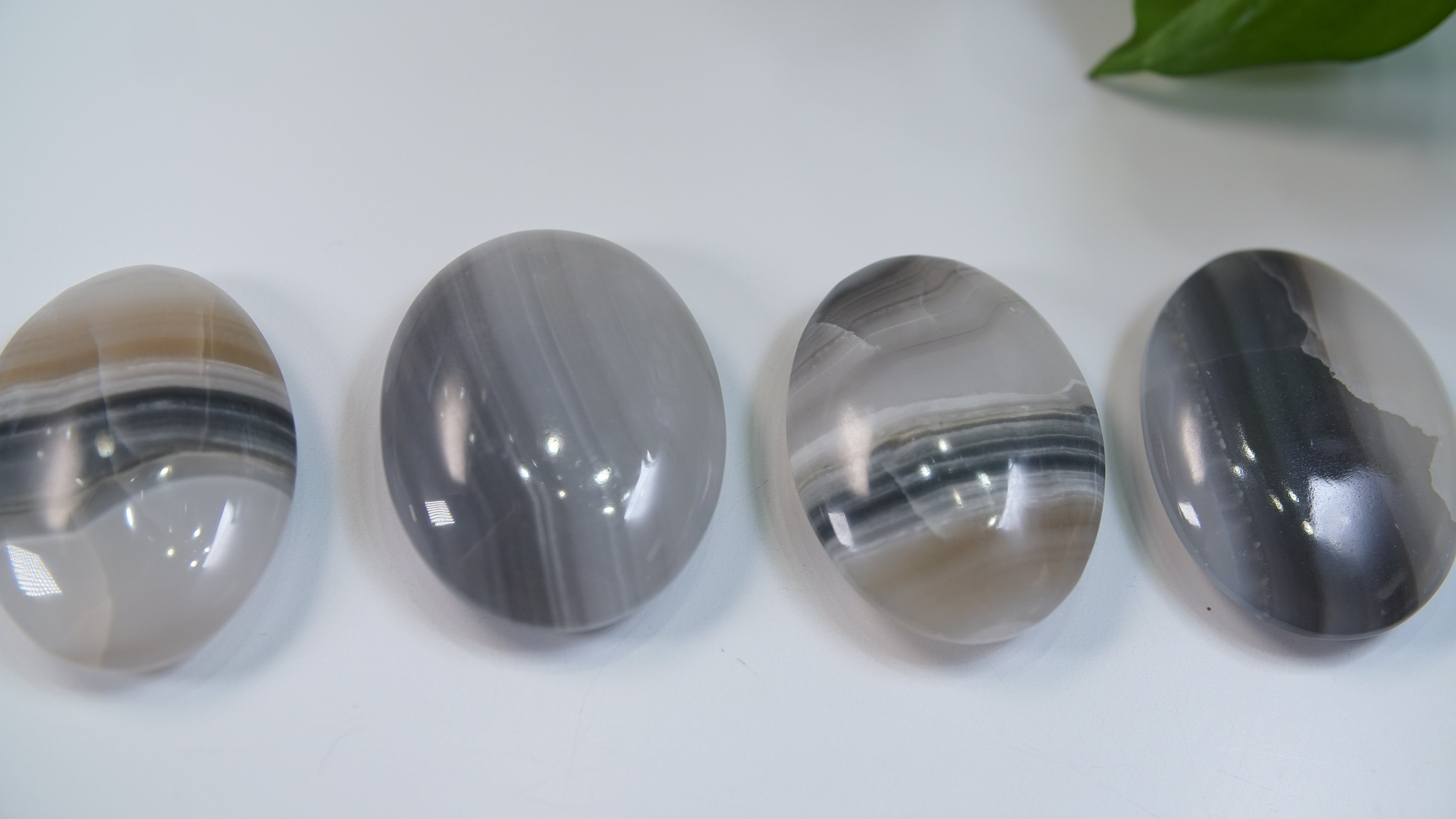 Black Onyx Calcite Palms From Pakistan - Intuitively Selected