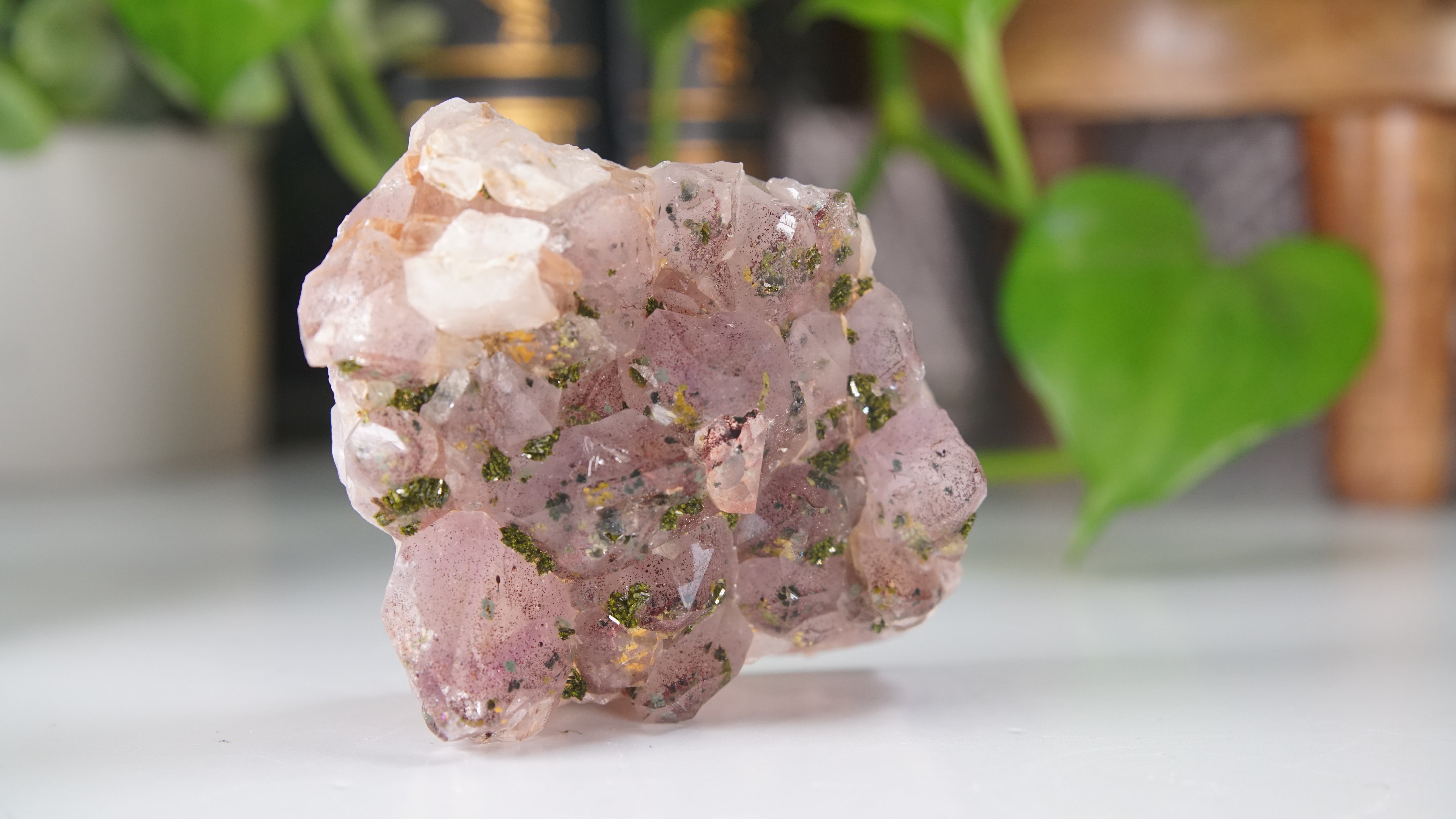 Amethyst Super Seven Chinese Garden Quartz Epidote Cluster