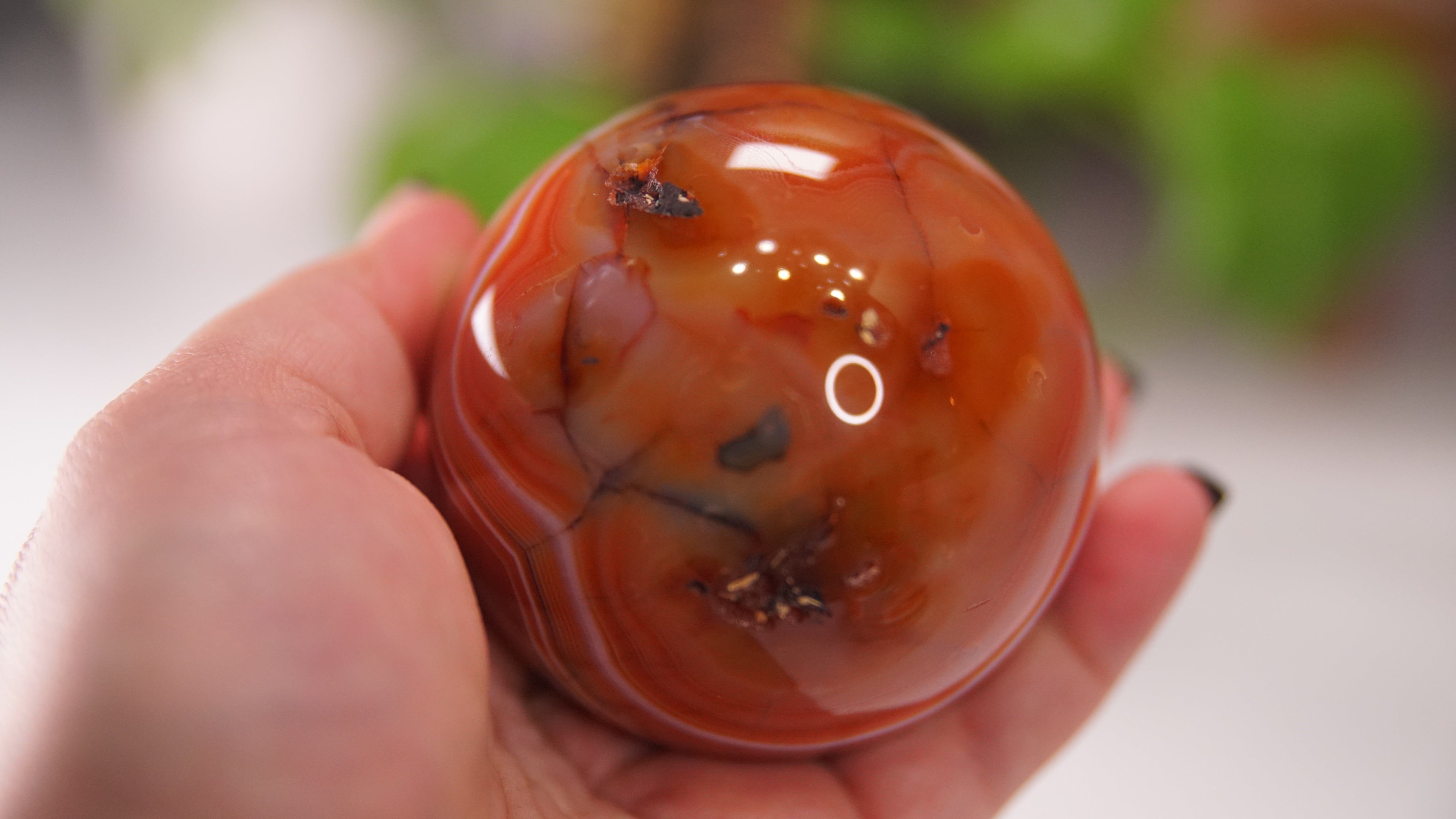 Stunning Carnelian Spheres | High Quality | US Seller (D)