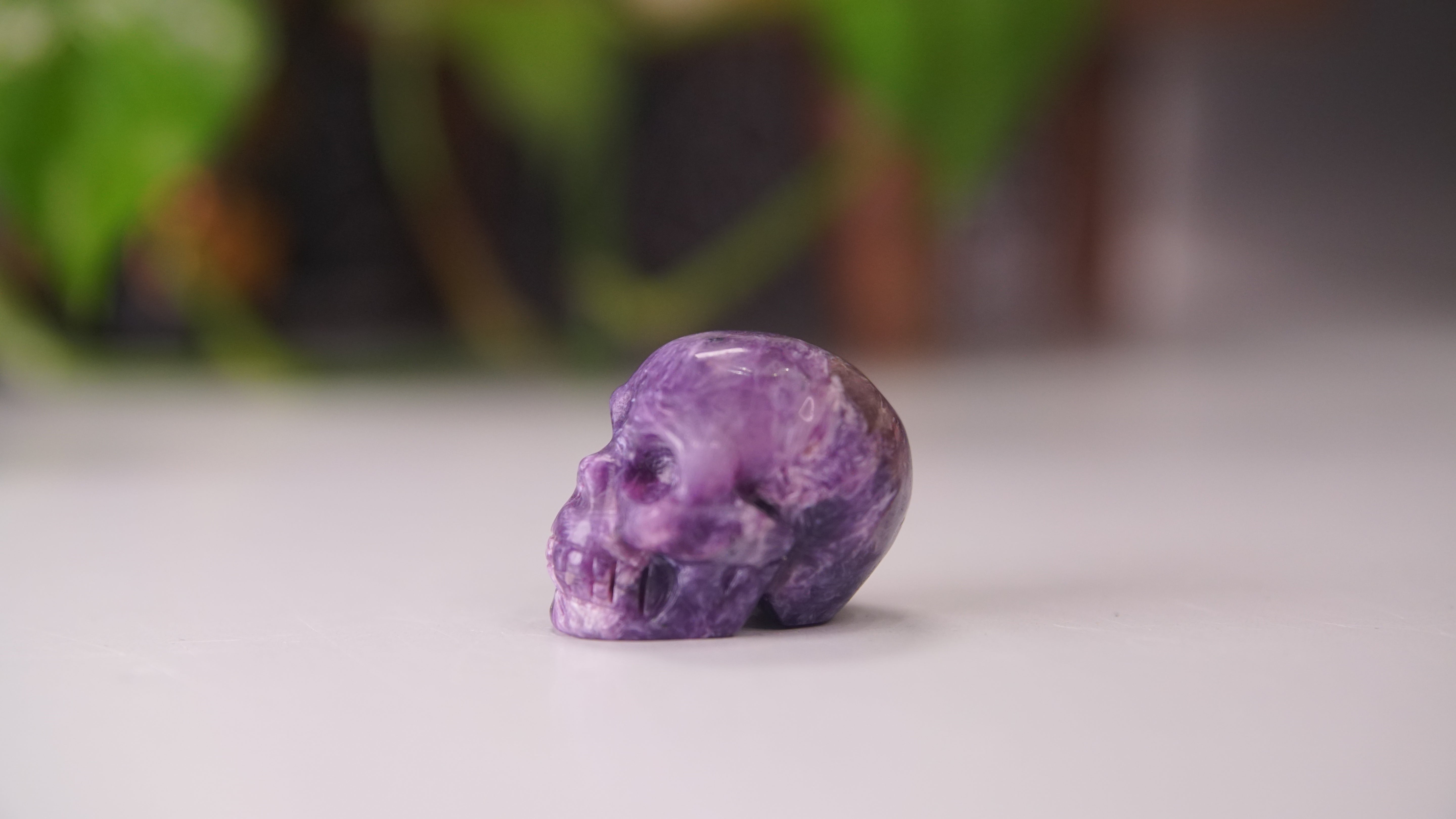 High Quality Charoite Crystal Carving (Z)
