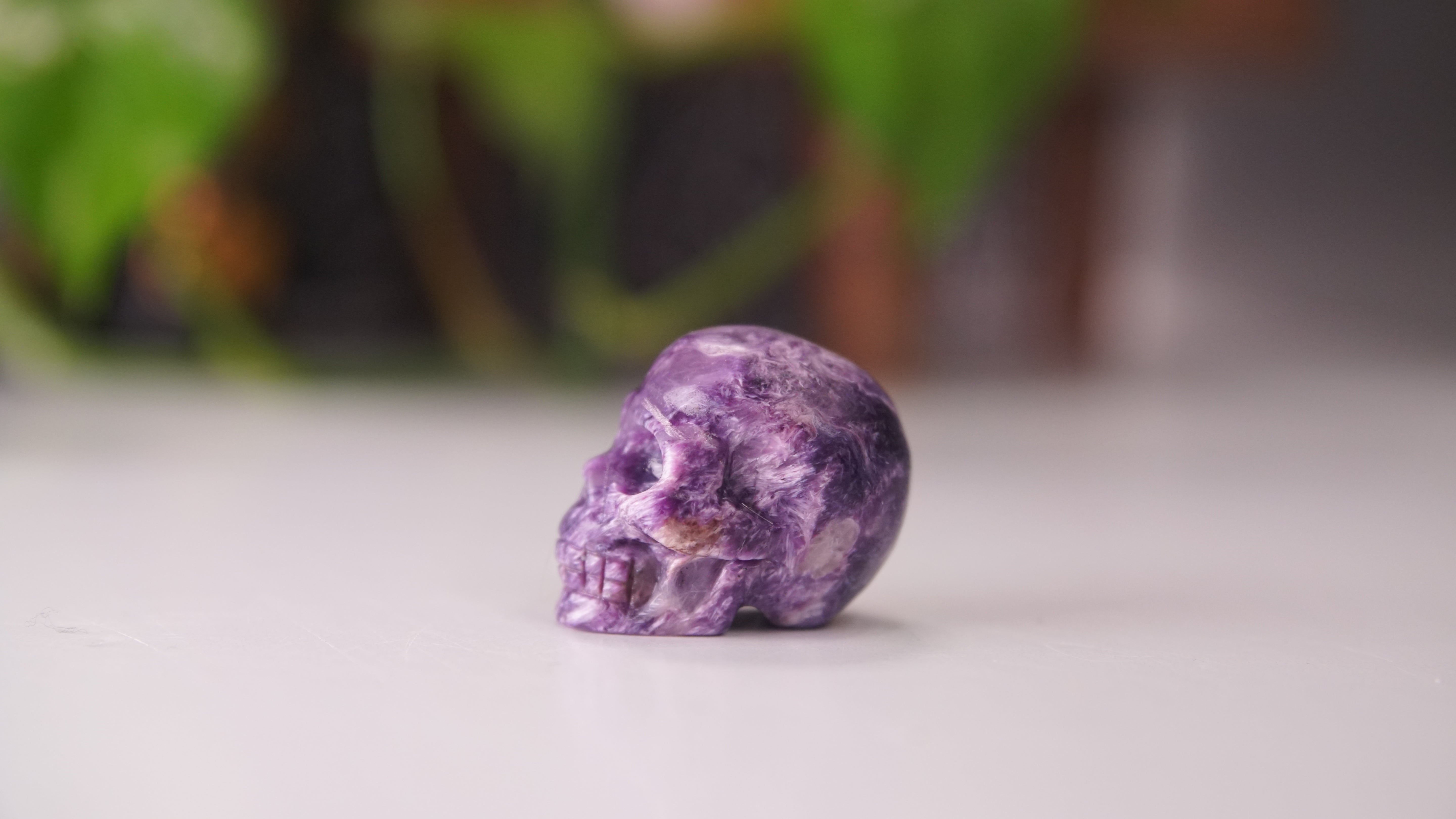 High Quality Charoite Crystal Carving (Y)