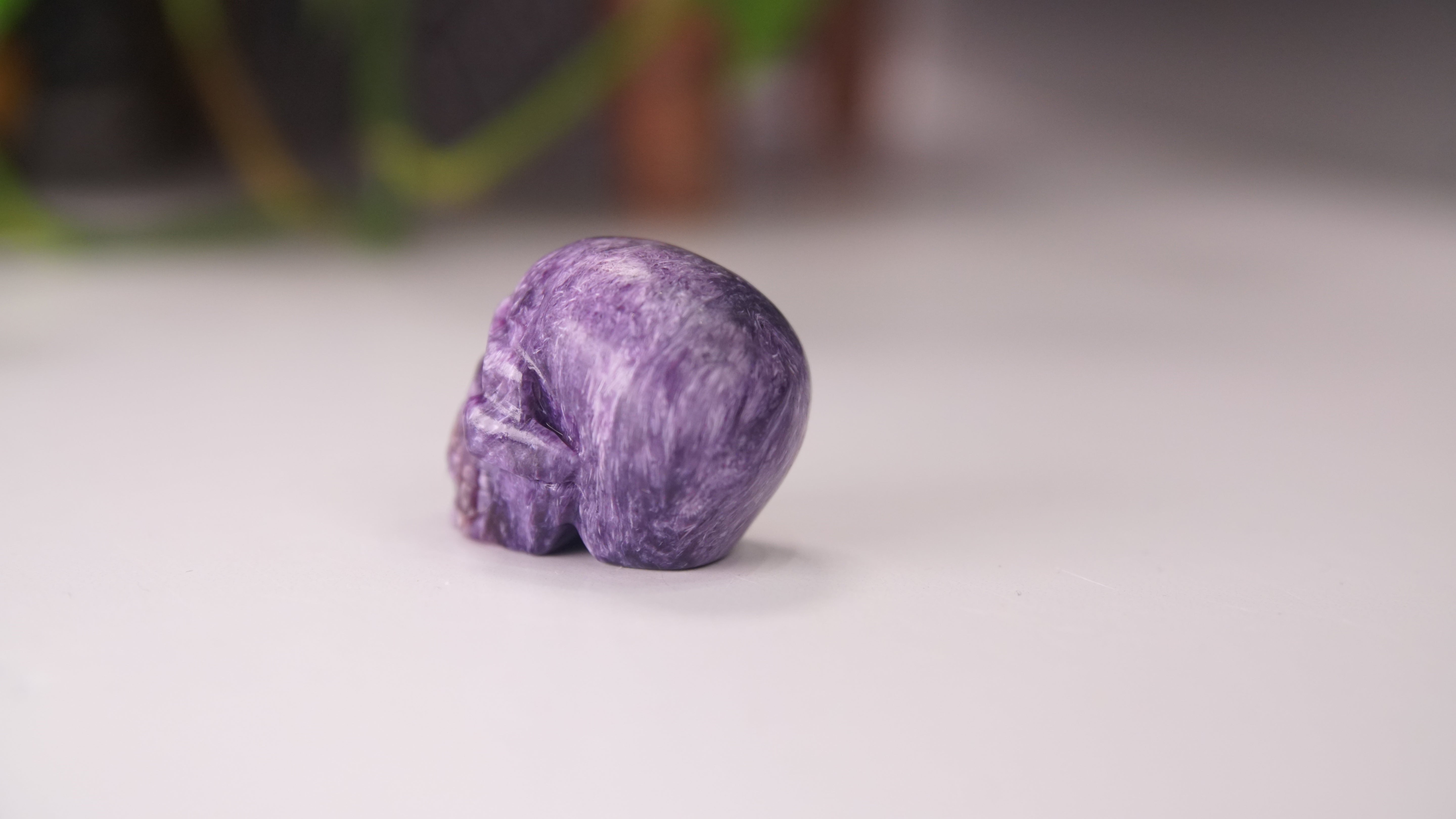 High Quality Charoite Crystal Carving (W)