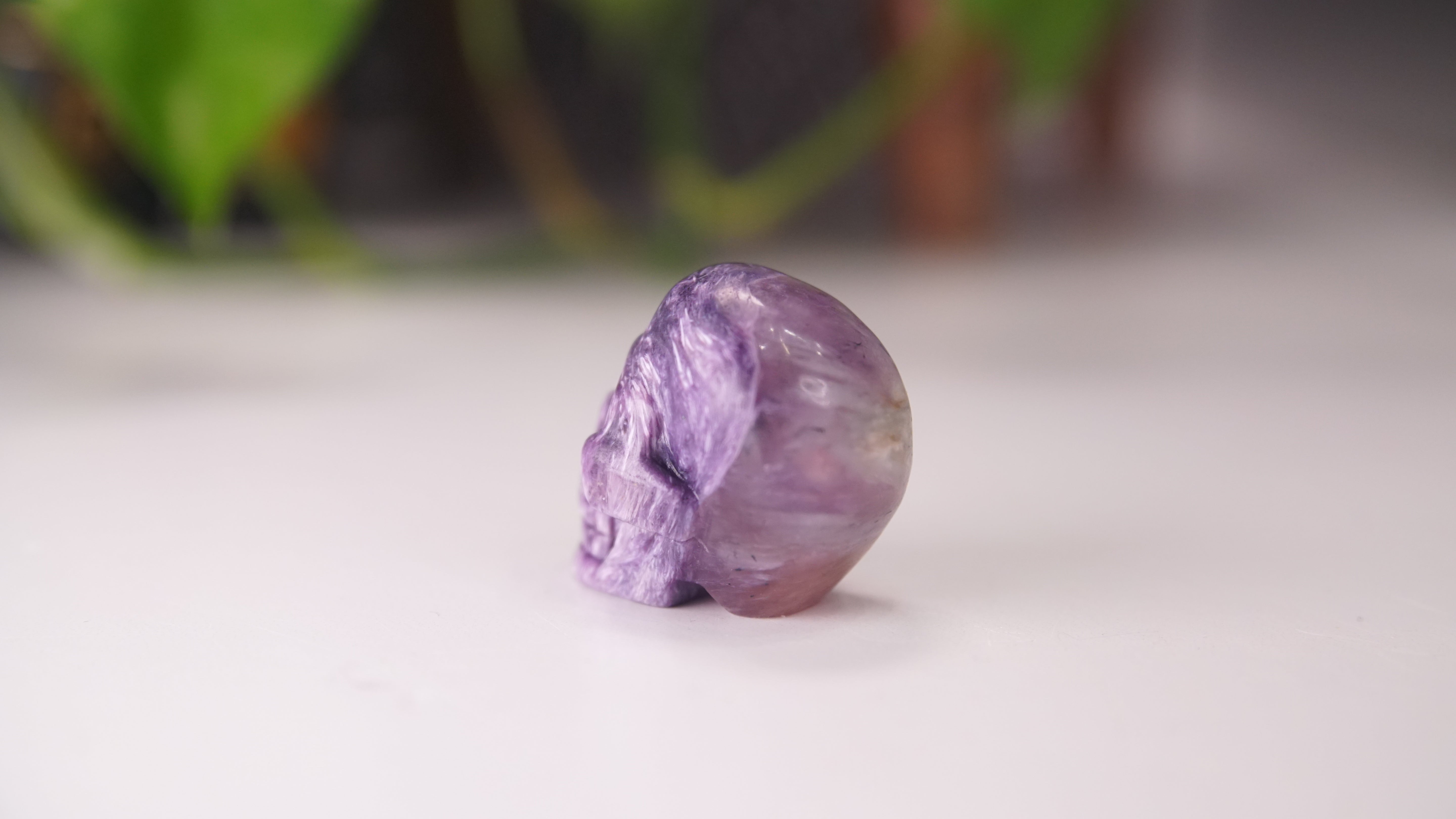 High Quality Charoite Crystal Carving (V)