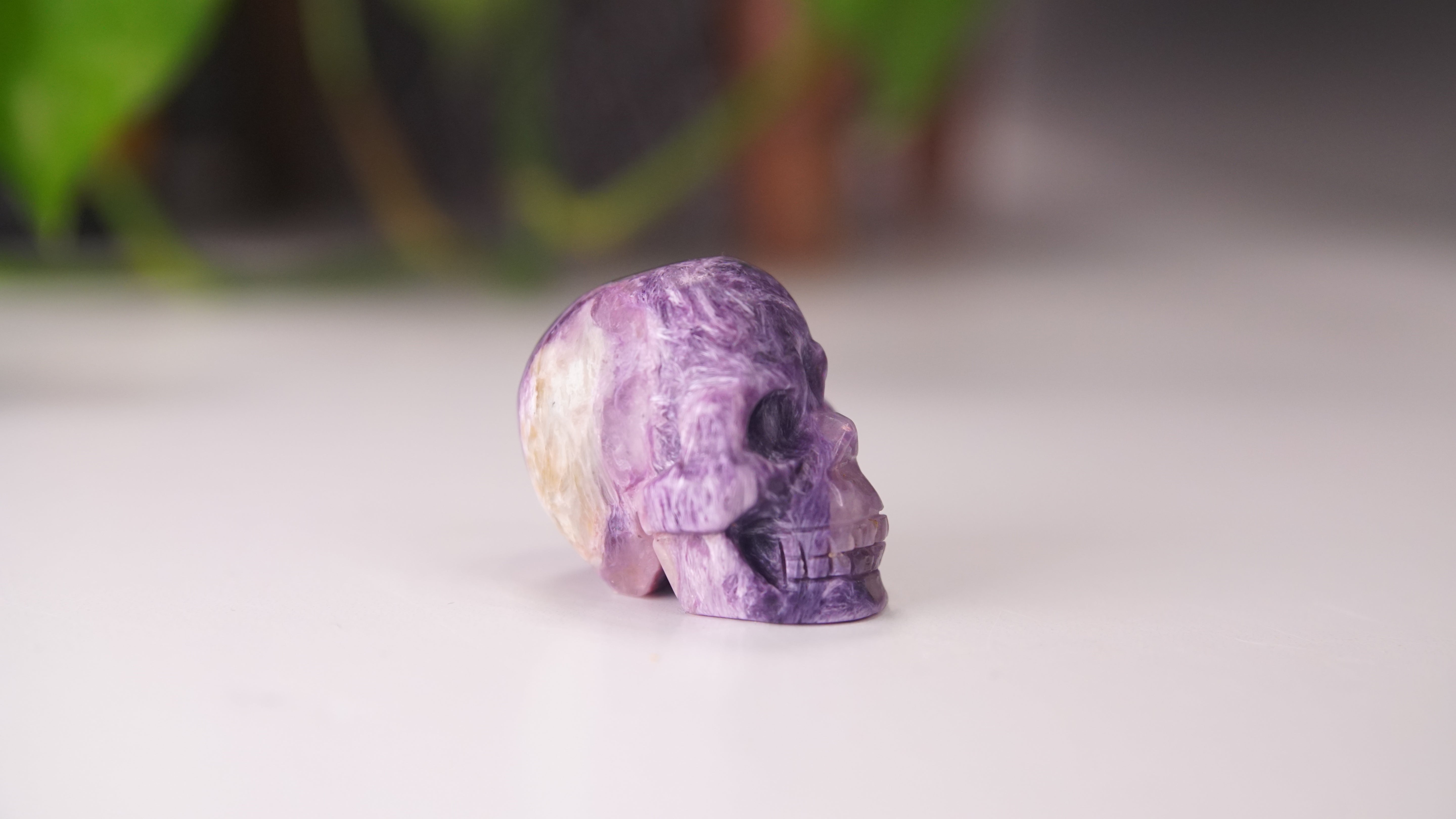 High Quality Charoite Crystal Carving (S)