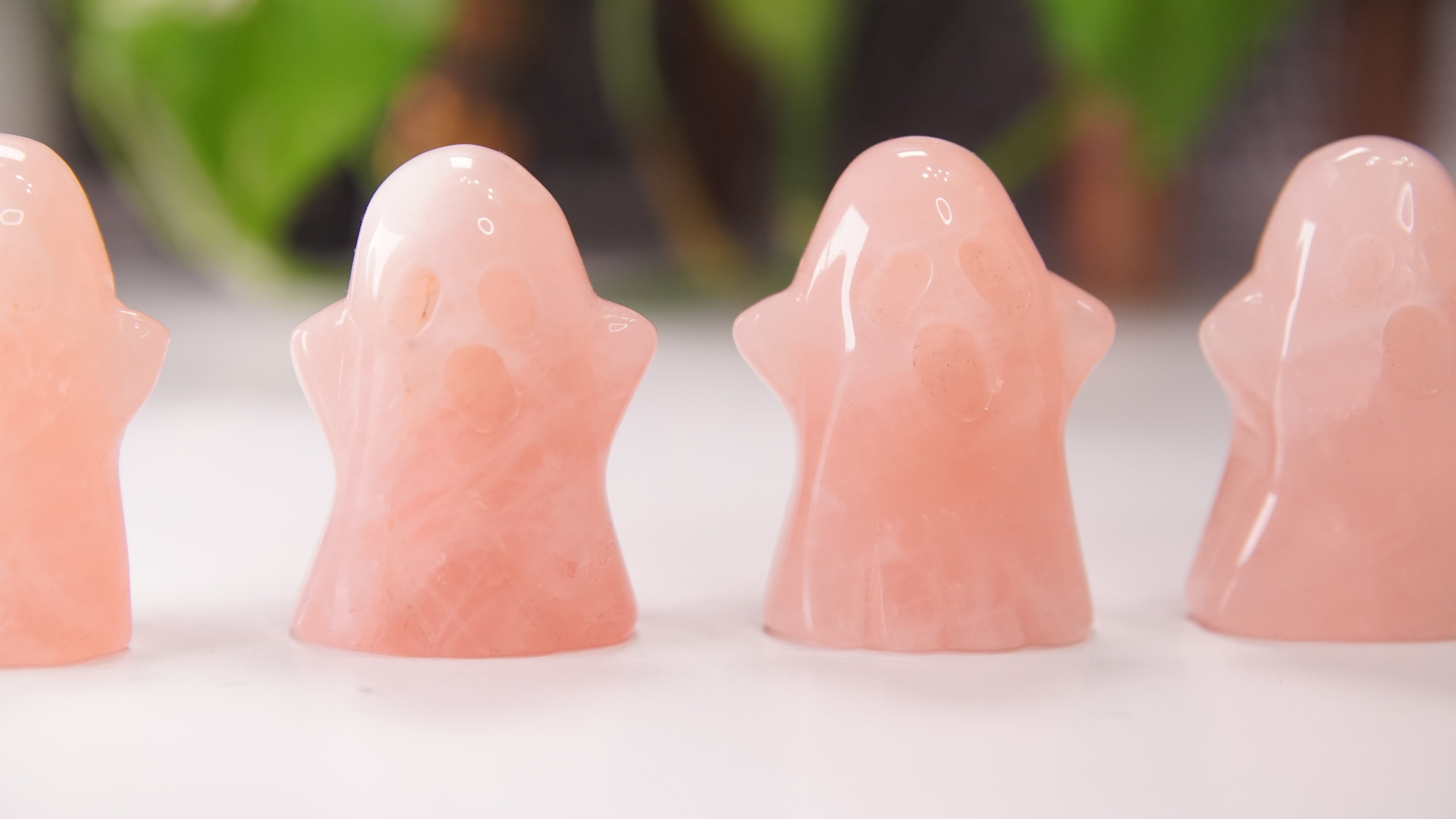 Rose Quartz Ghost Carving | High Quality Crystal | Pick Your Favorite