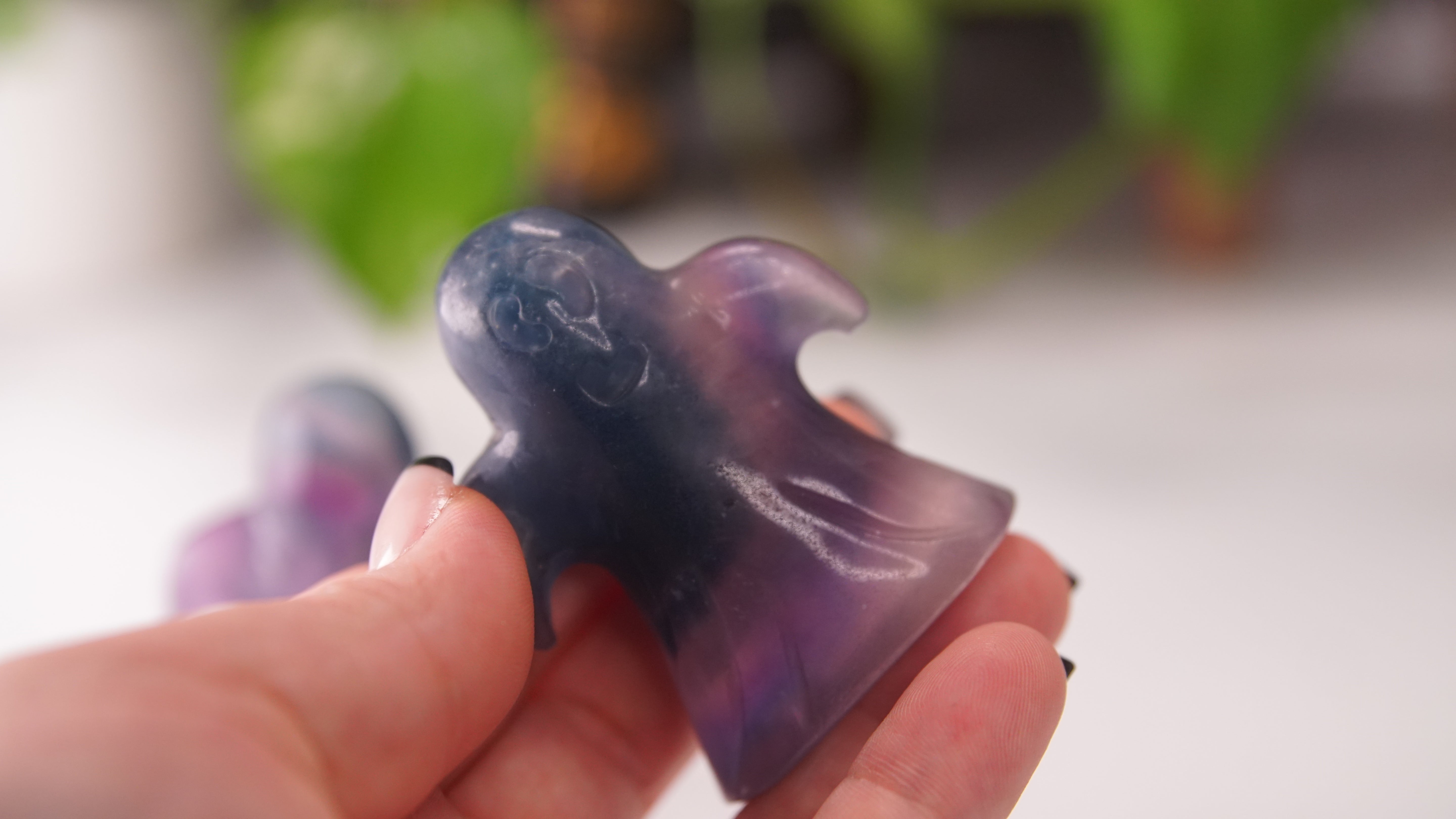 Fluorite Dancing Ghost Carving | Crystal Carving Sculpture