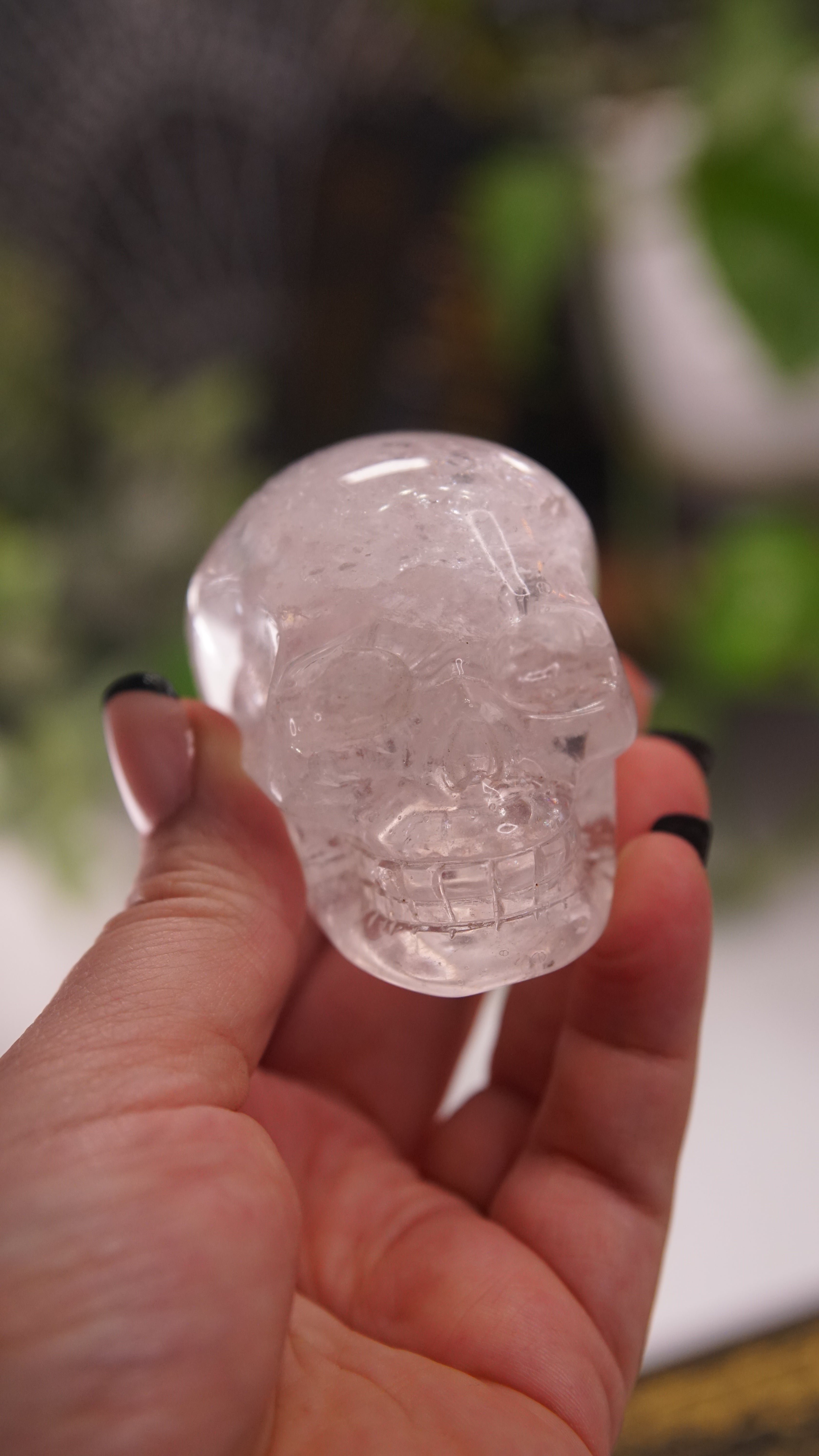 High Quality Clear Quartz With Inclusions Crystal Carving