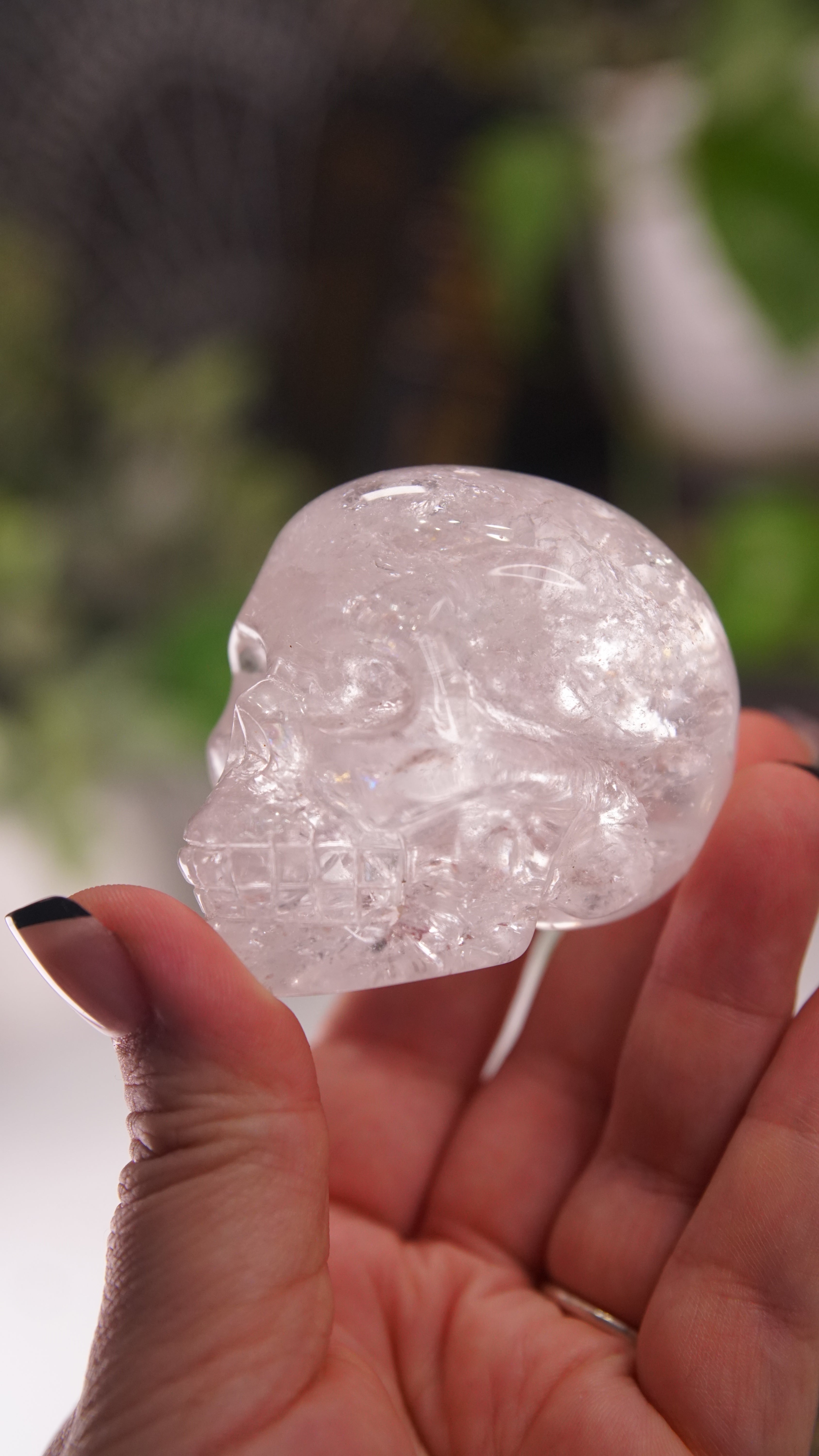 High Quality Clear Quartz With Inclusions Crystal Carving