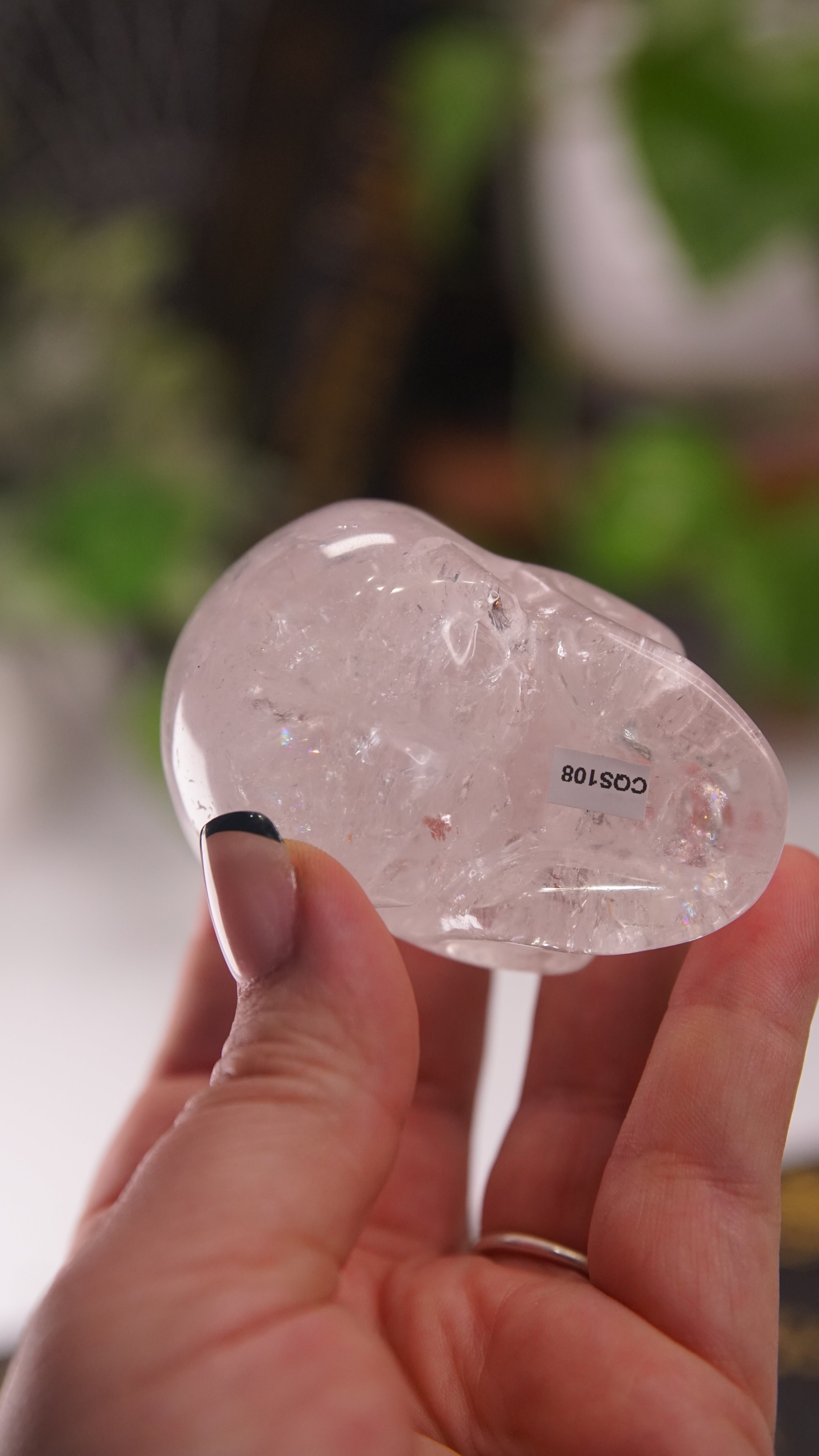 High Quality Clear Quartz With Inclusions Crystal Carving