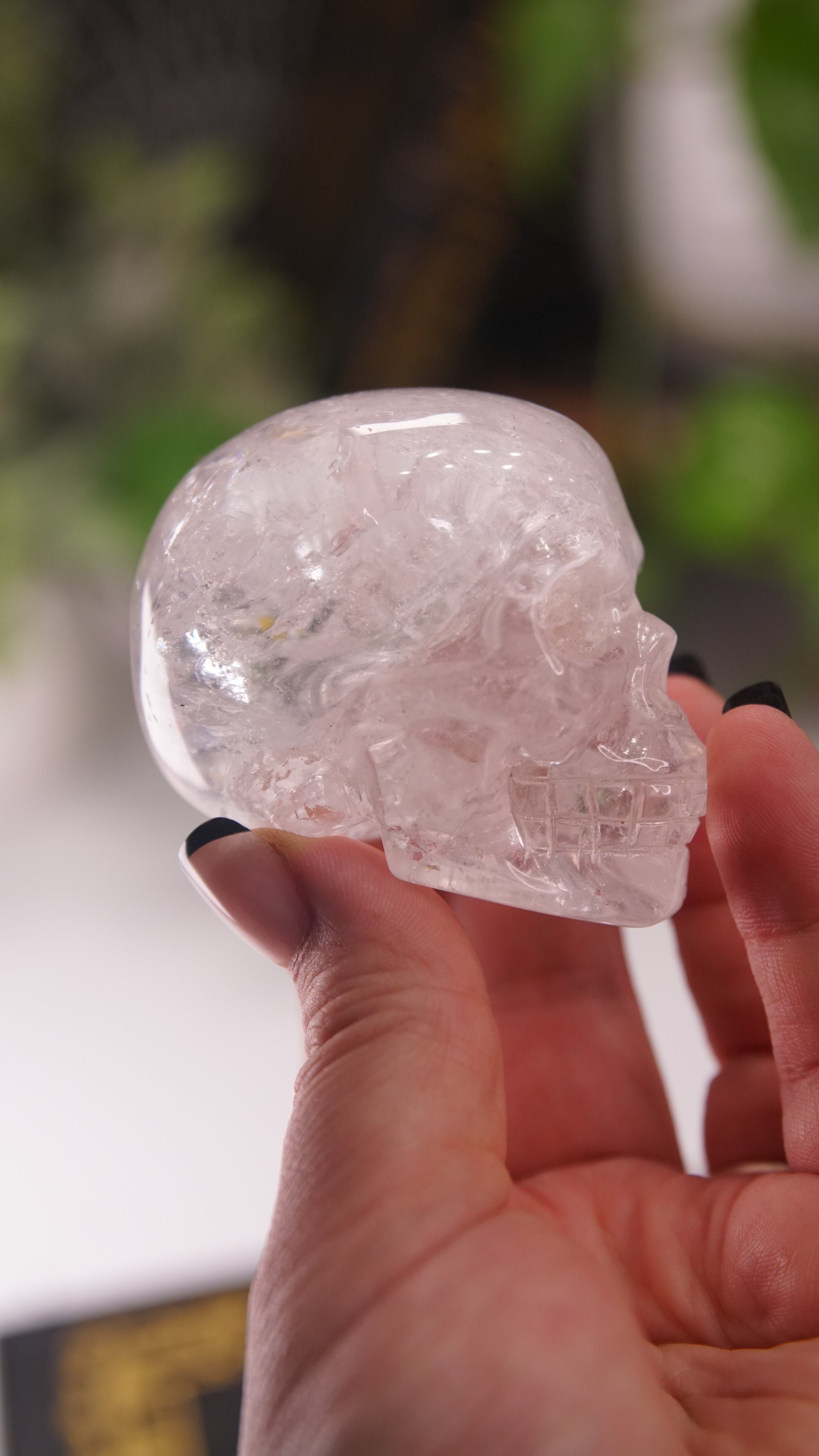 High Quality Clear Quartz With Inclusions Crystal Carving