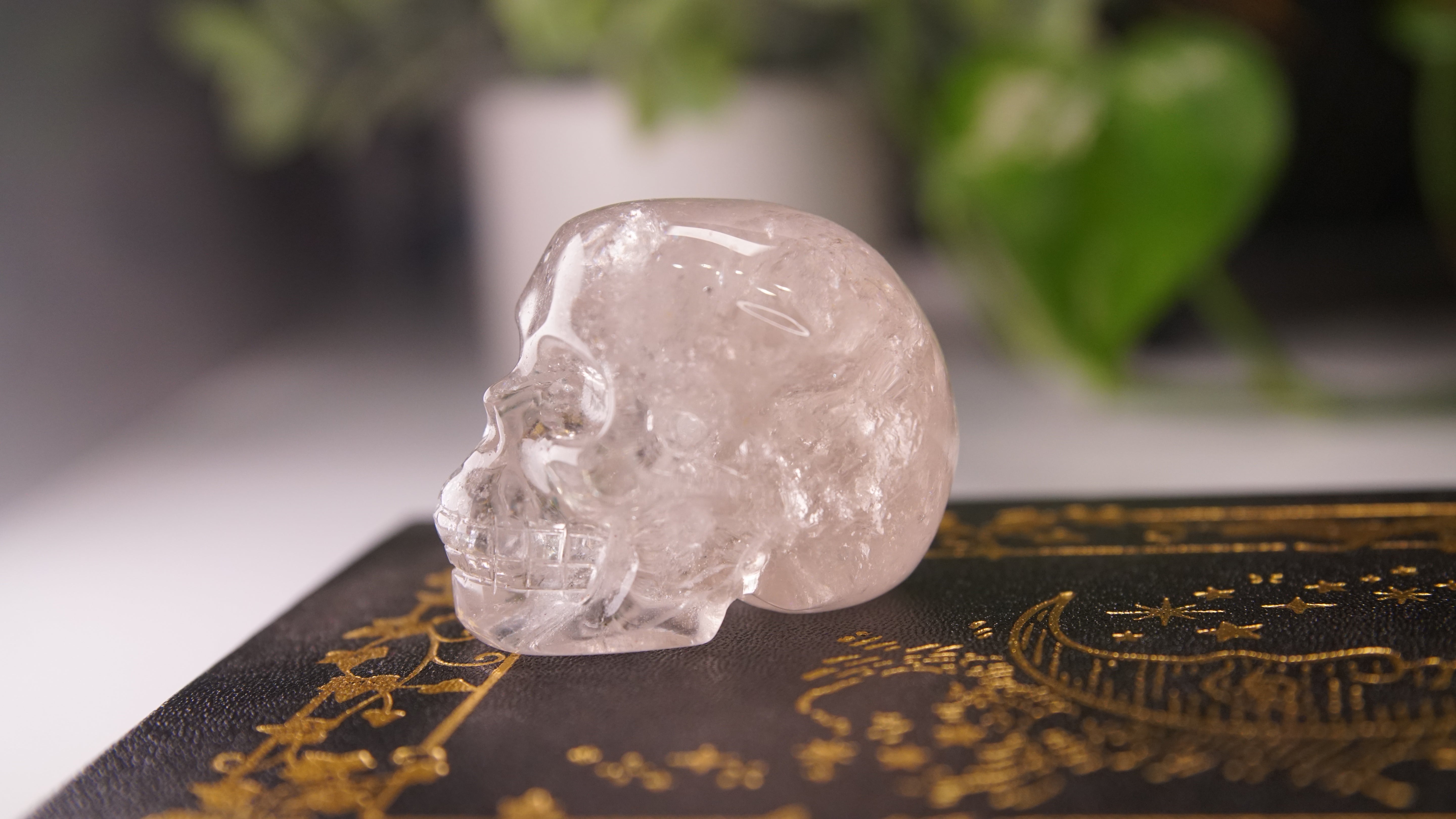 High Quality Clear Quartz With Inclusions Crystal Carving