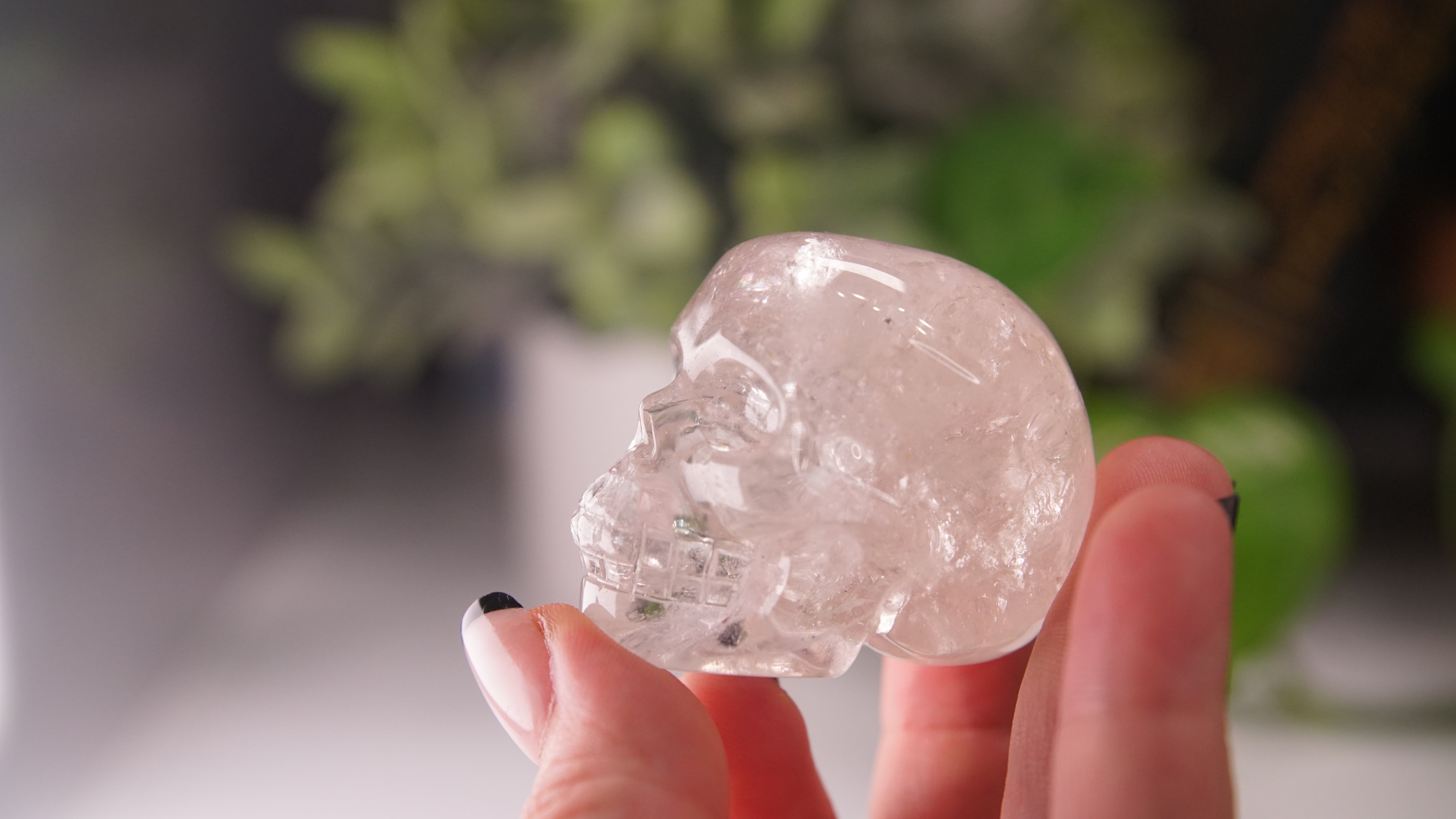 High Quality Clear Quartz With Inclusions Crystal Carving