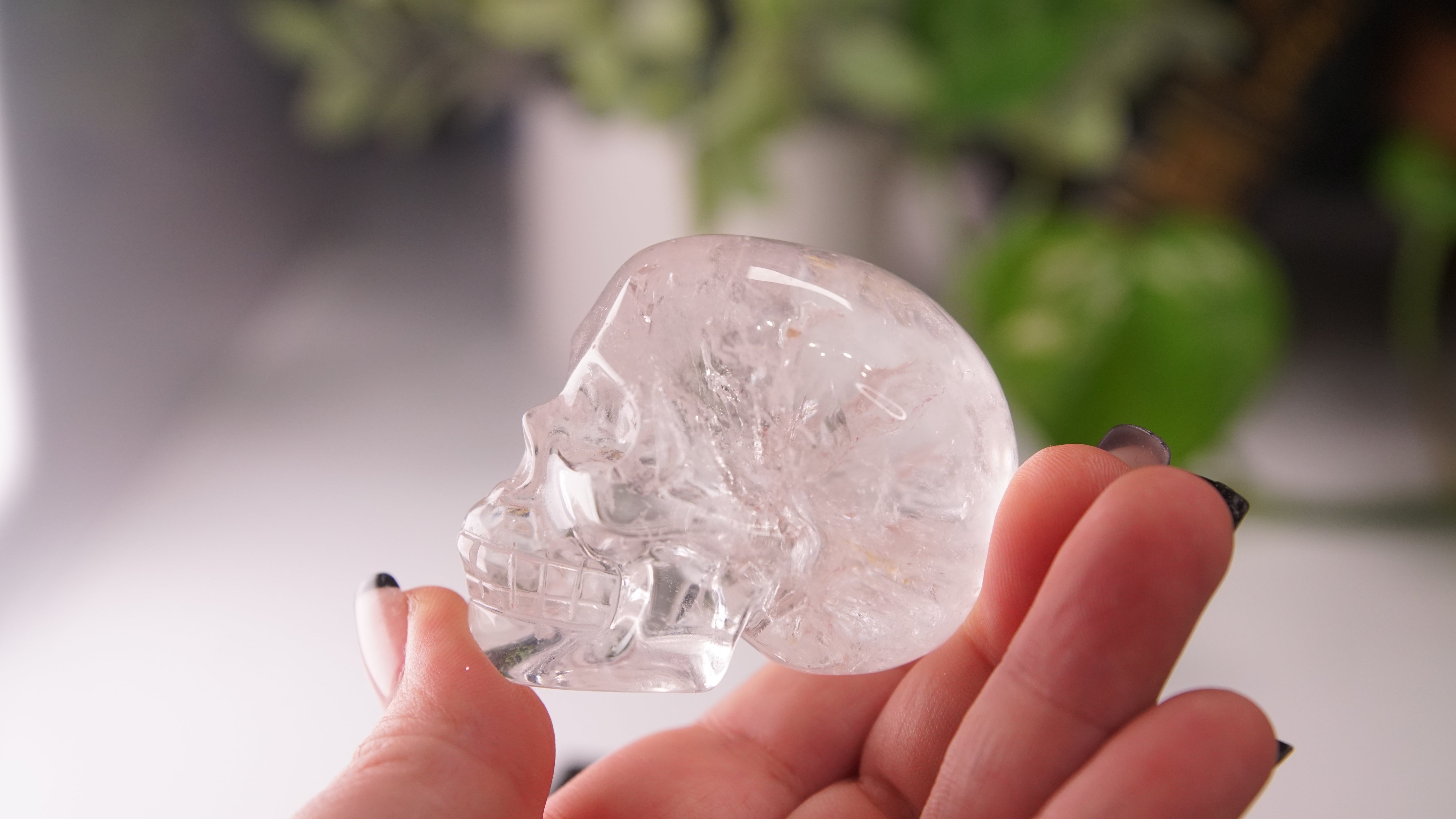 High Quality Clear Quartz With Inclusions Crystal Carving