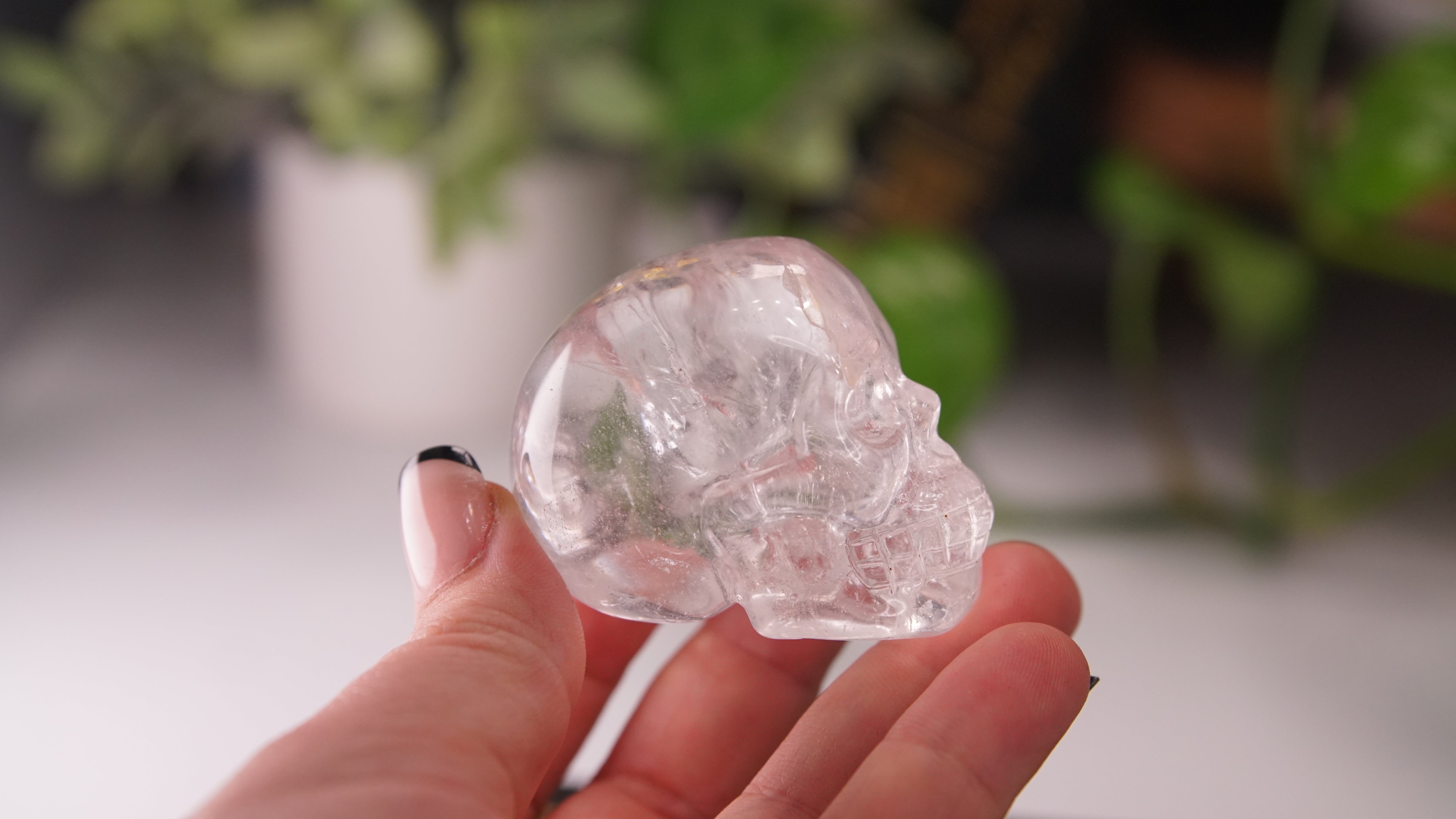 High Quality Clear Quartz With Inclusions Crystal Carving