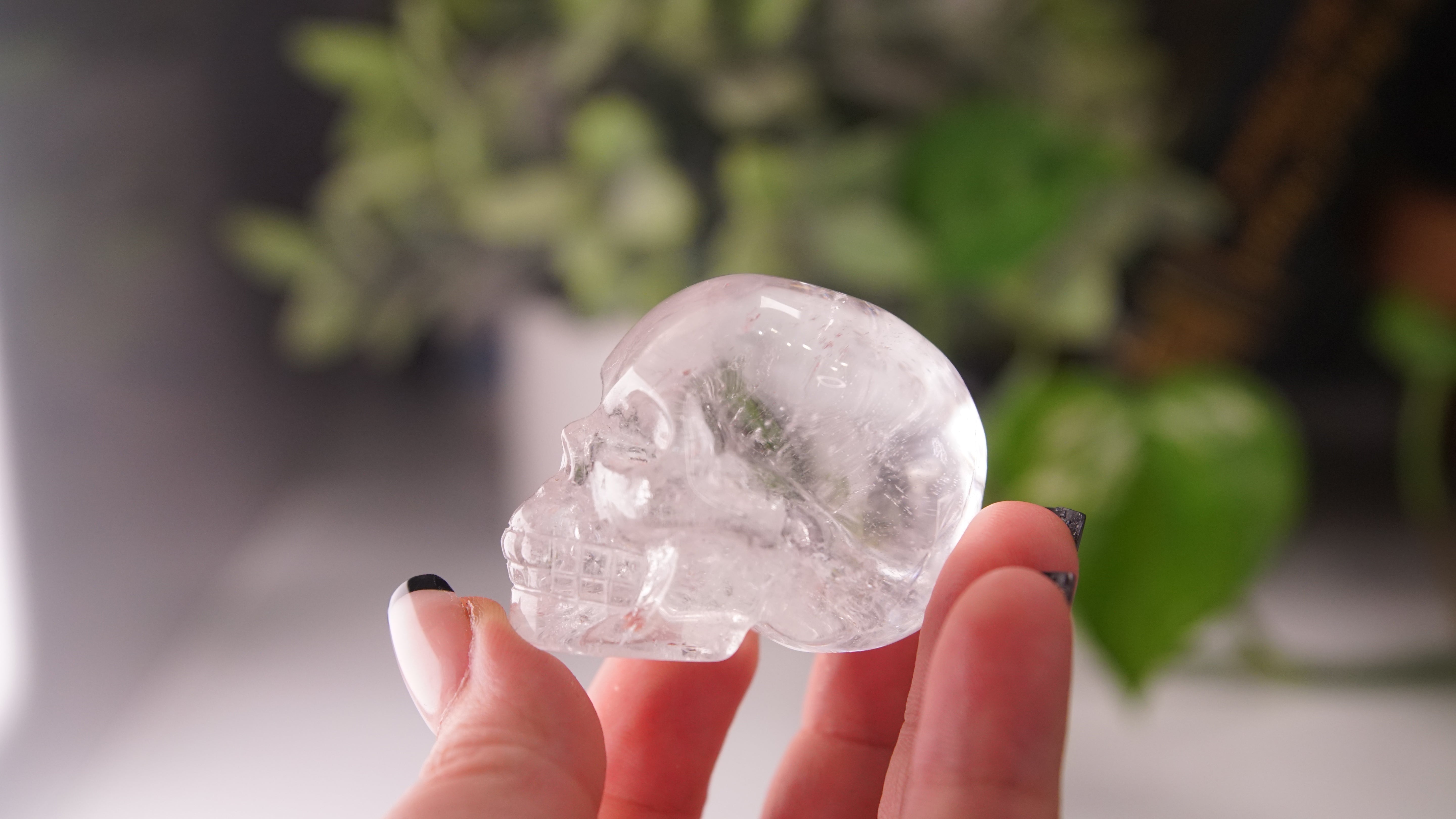 High Quality Clear Quartz With Inclusions Crystal Carving