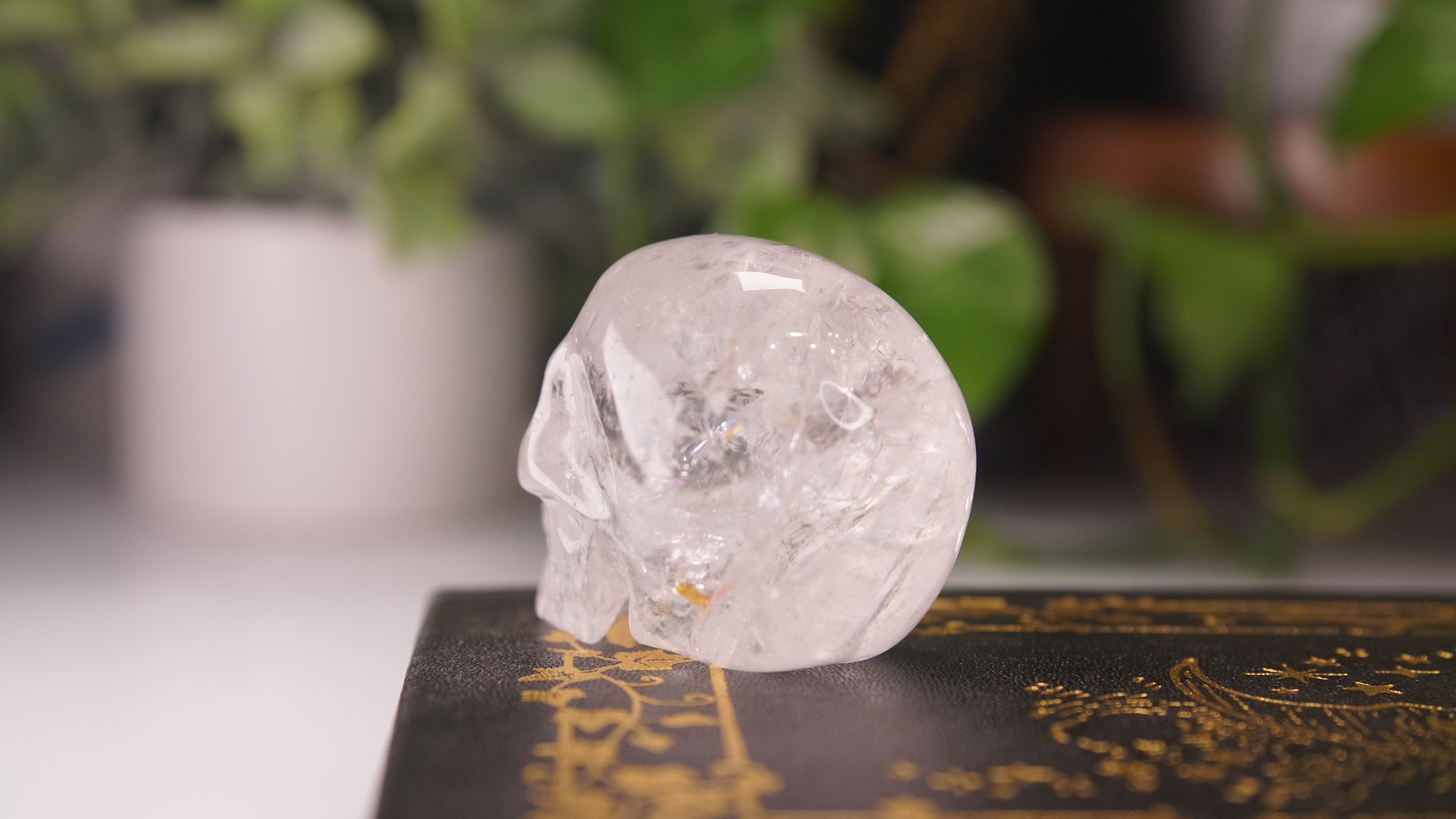High Quality Clear Quartz With Inclusions Crystal Carving