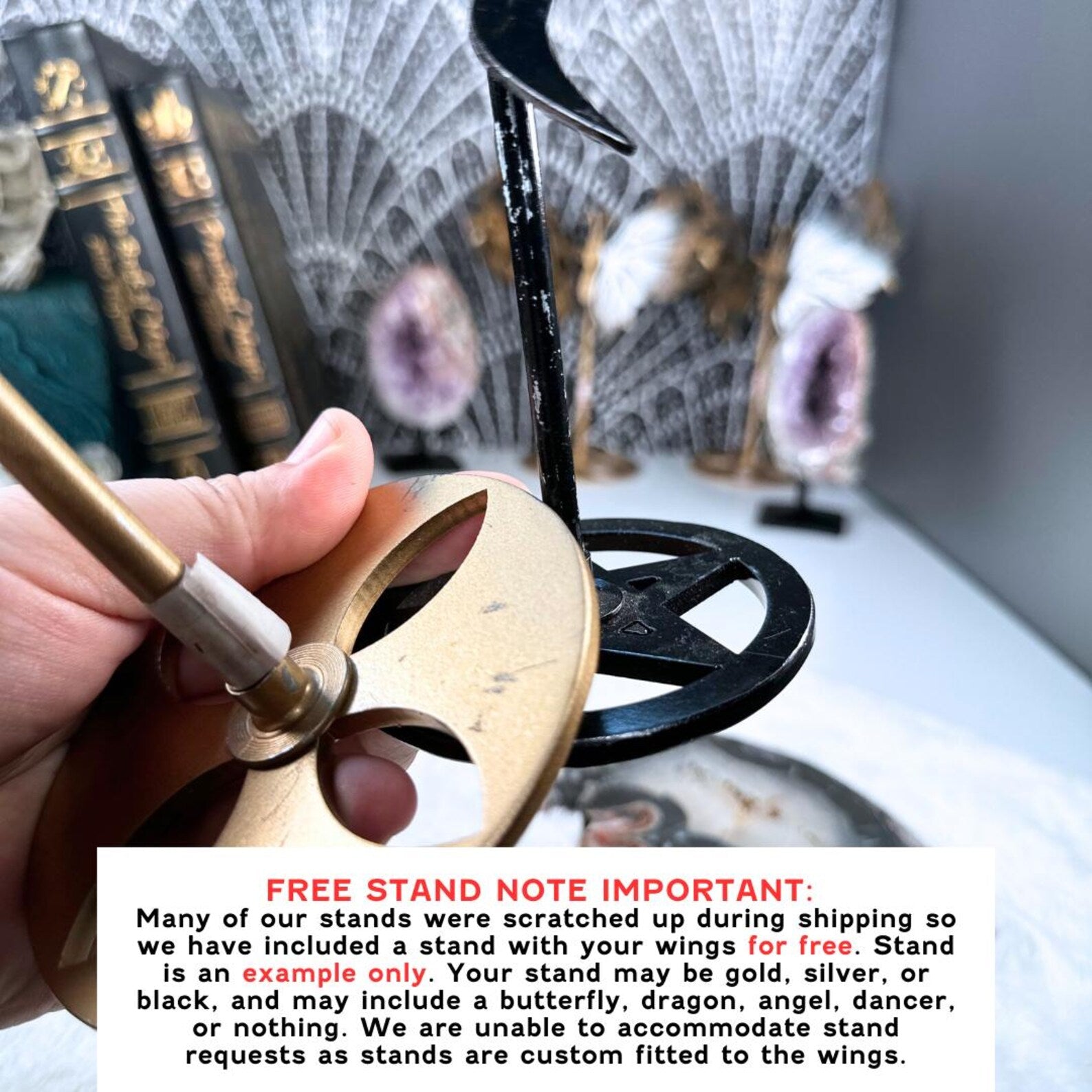 Sea Jasper Spider Web With FREE Spider Stand | Crystal Carving Sculpture