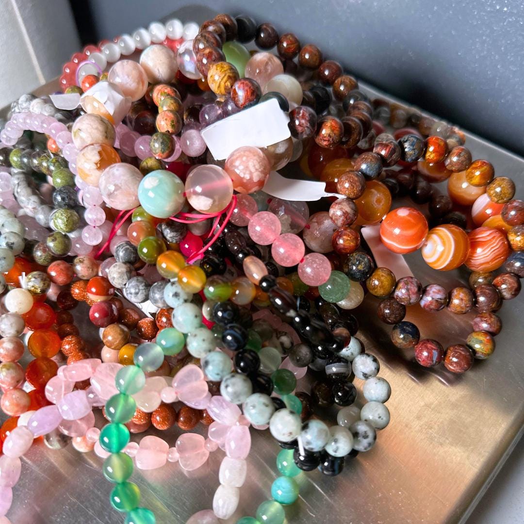 1 Kilo Bracelets Wholesale Mystery Crystals - Free Shipping - Randomly Selected - Start Your Crystal Business