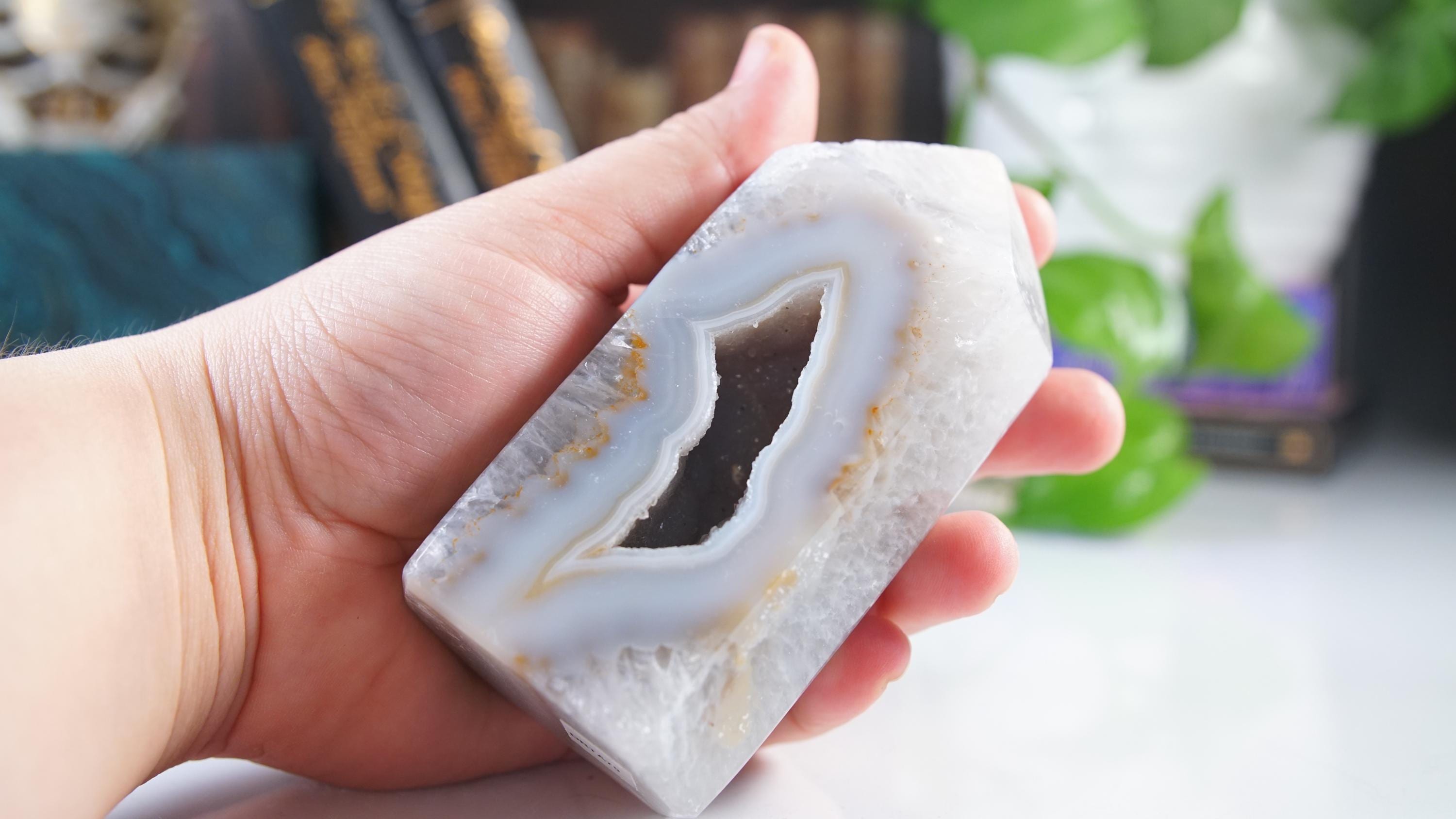 DRUZY Agate Large Tower | Quartz Stone Stunning Statement Piece Home Decor High Quality Large Crystal Reiki Energy Calm Balance