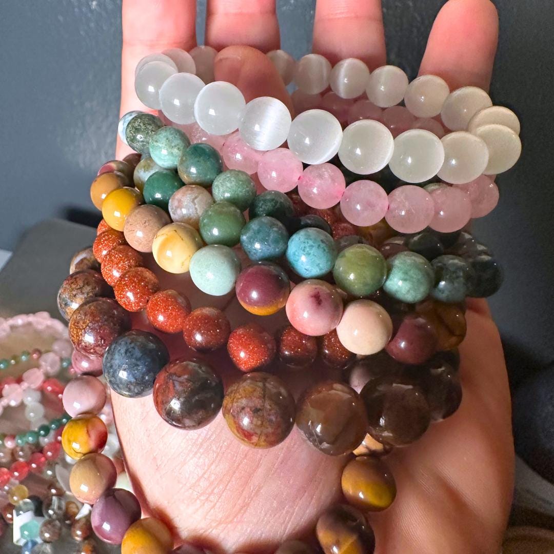 1 Kilo Bracelets Wholesale Mystery Crystals - Free Shipping - Randomly Selected - Start Your Crystal Business
