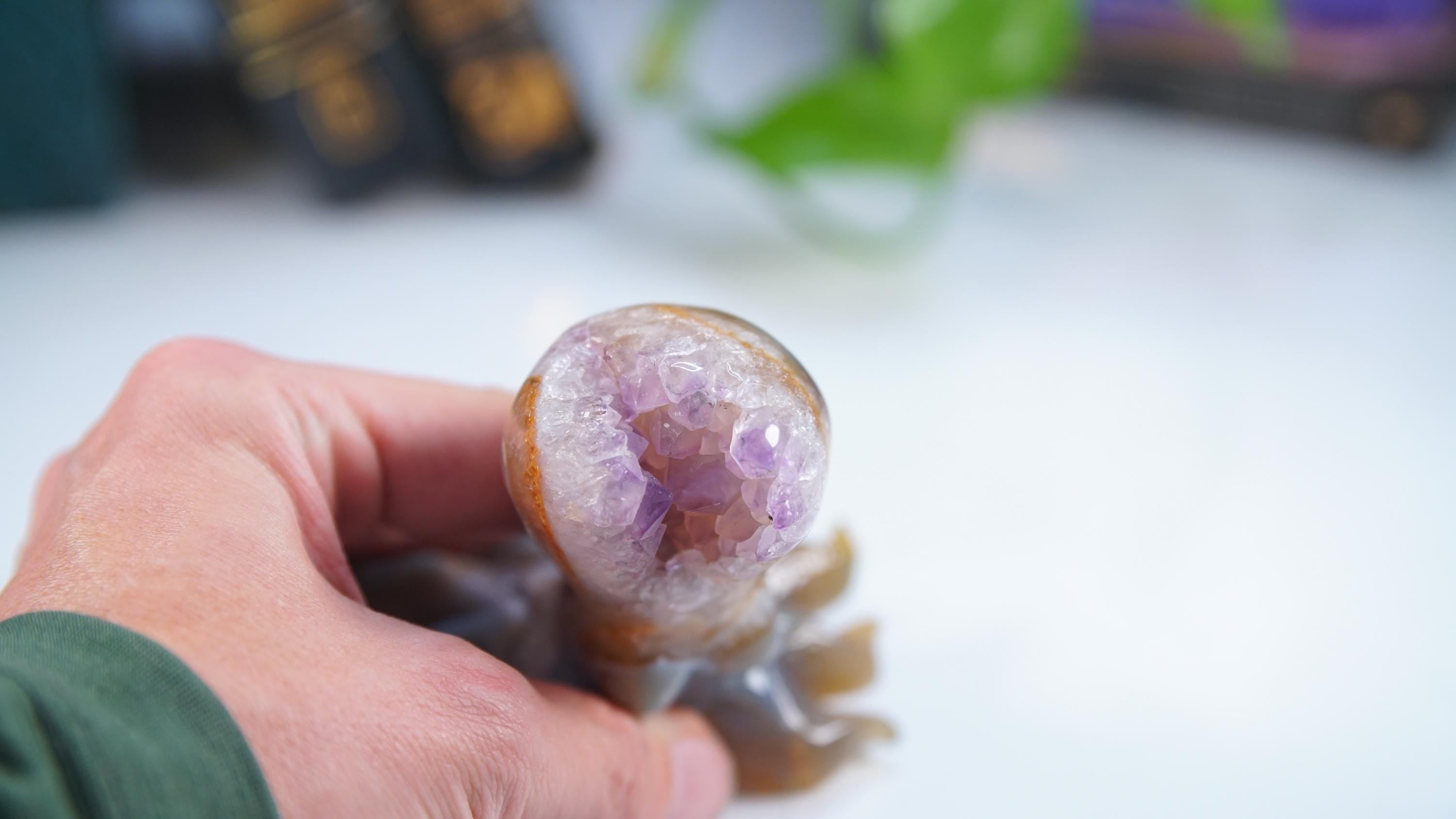 Druzy Agate Octopus Crystal Penguin Carving Geode Statement Piece