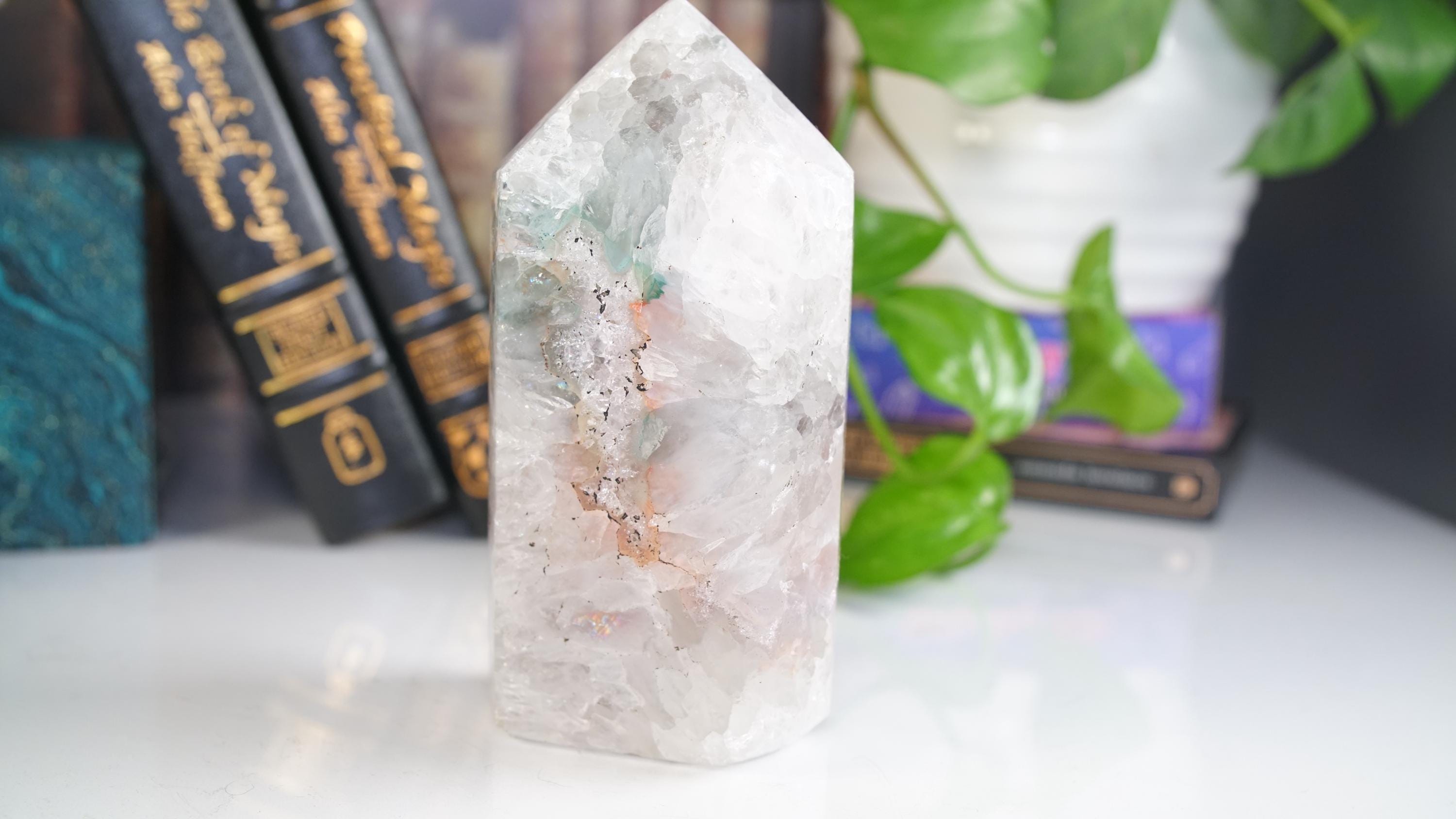 Sugar Druzy Agate Amethyst Large Tower | Quartz Stone Stunning Statement Piece Home Decor High Quality