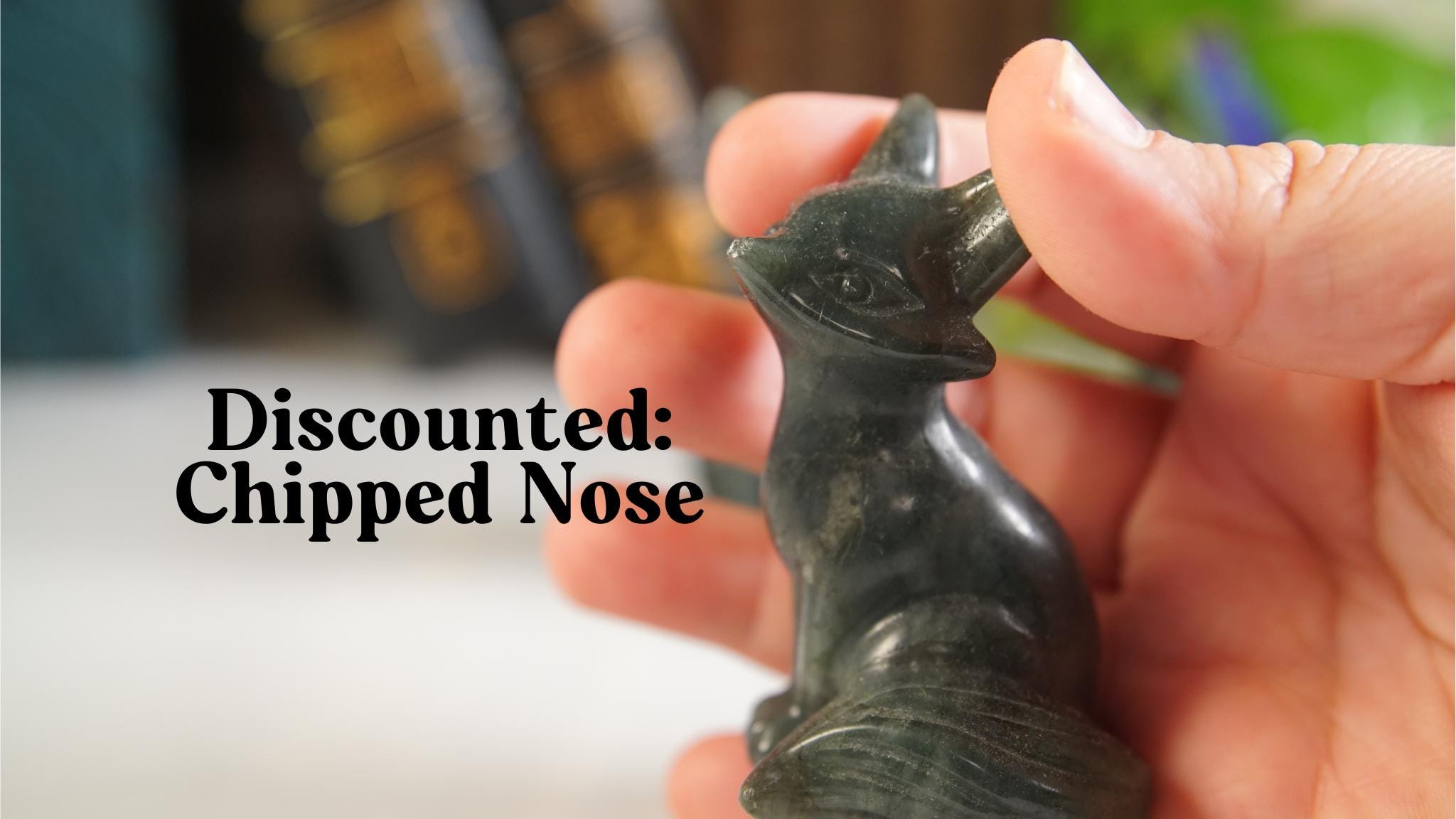 Labradorite Fox Carving | Crystal Chakra Healing Reiki Stone | Perfect for Meditation Feng Shui