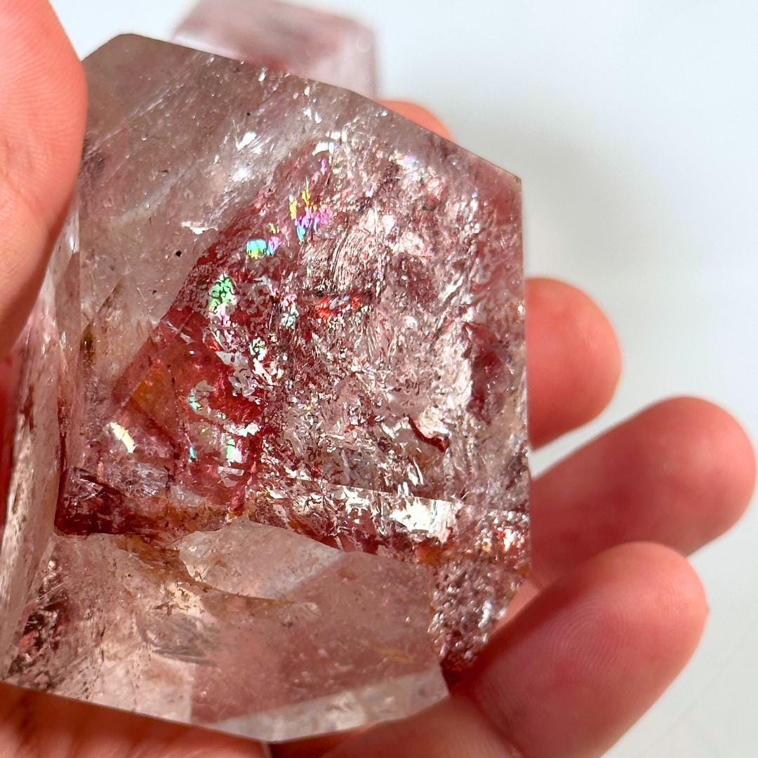 Fire Quartz Freeform | High Quality Crystal | Hematoid Quartz | US Seller