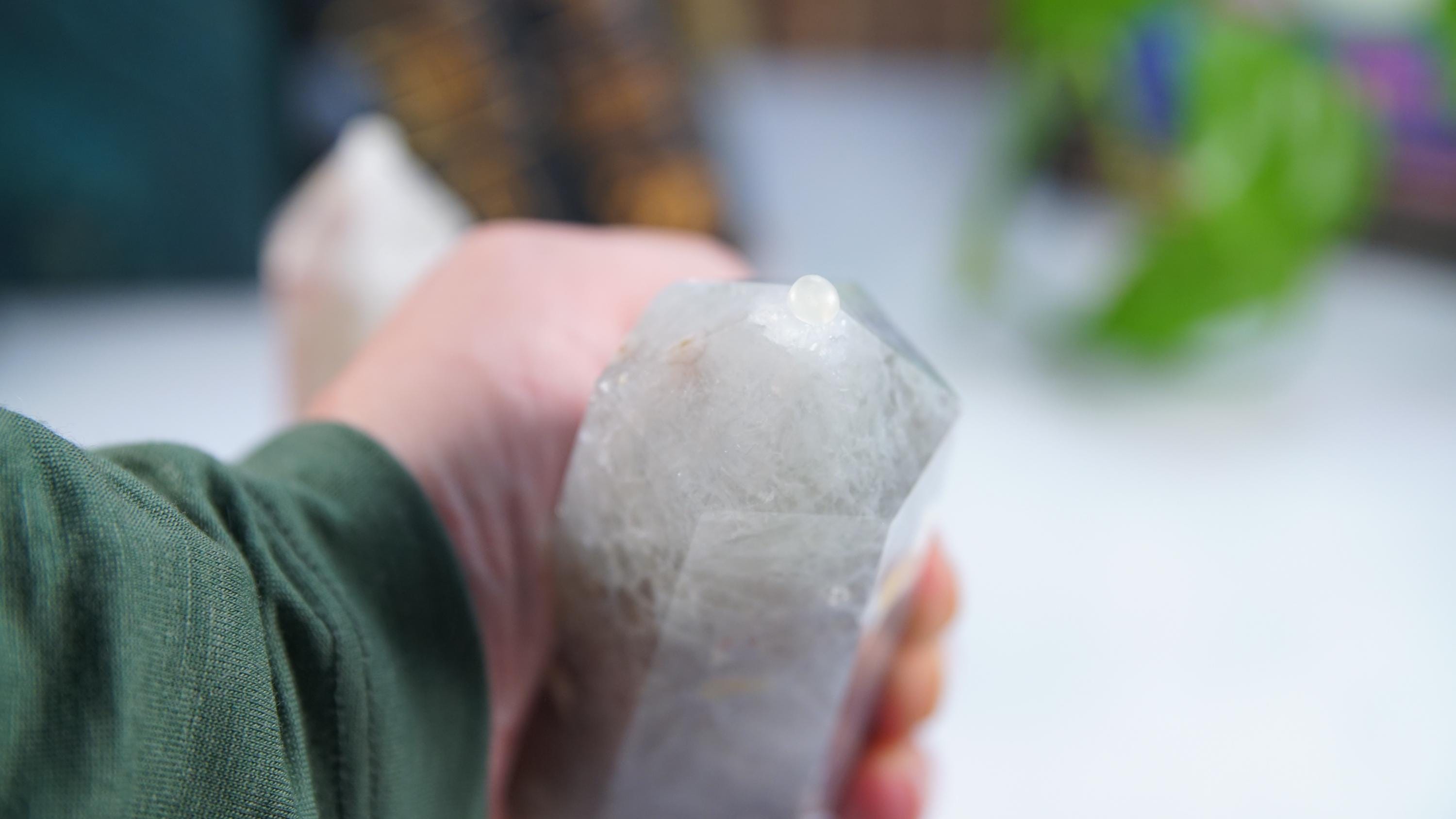 Green Quartz Pink Amethyst Tower Points Wand Spiritual Meditation Energy Reiki Quartz Stone Points Healing Love