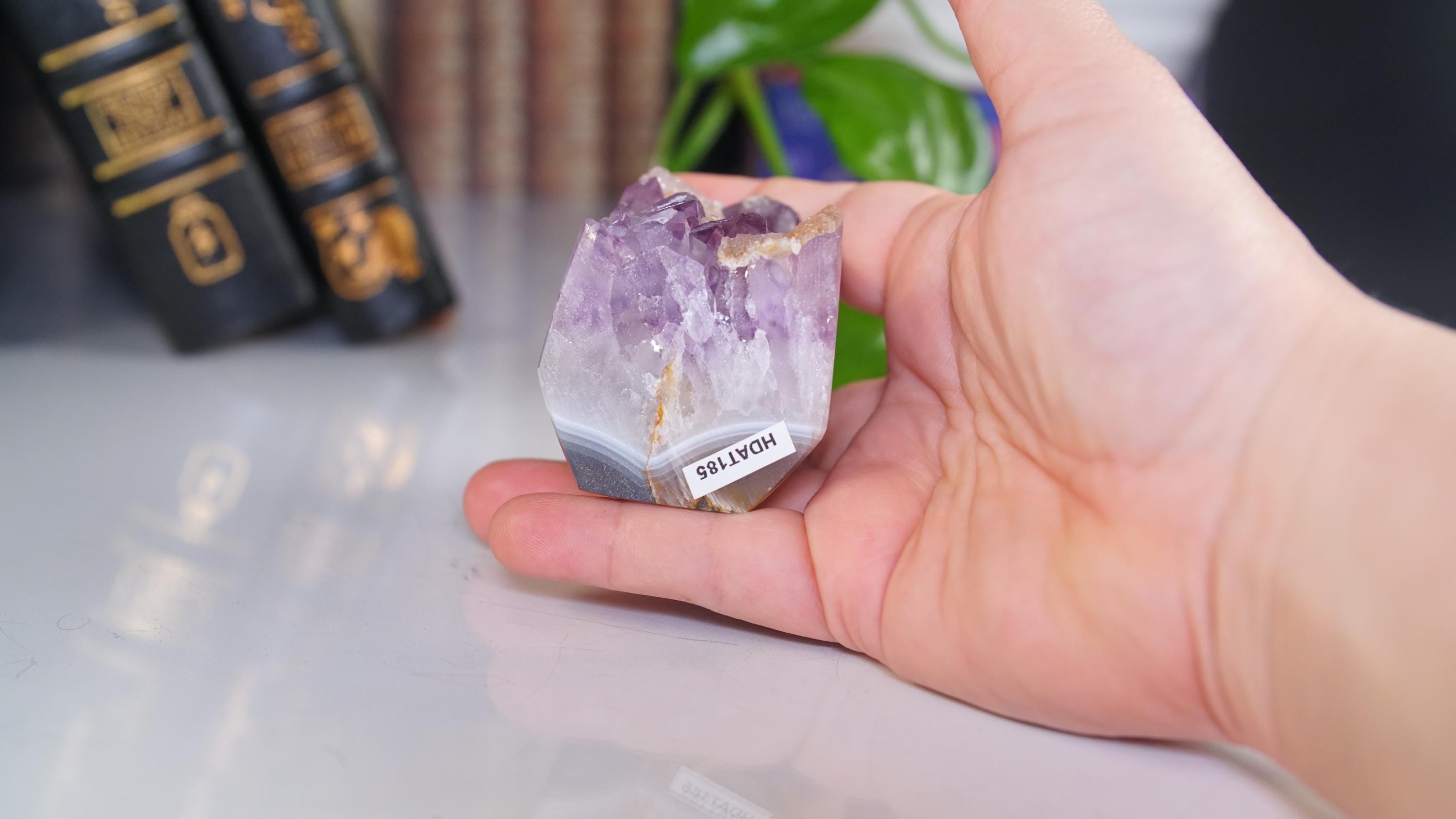 DRUZY Sugar Agate Amethyst Large Tower | Quartz Stone Stunning Statement Piece Home Decor High Quality