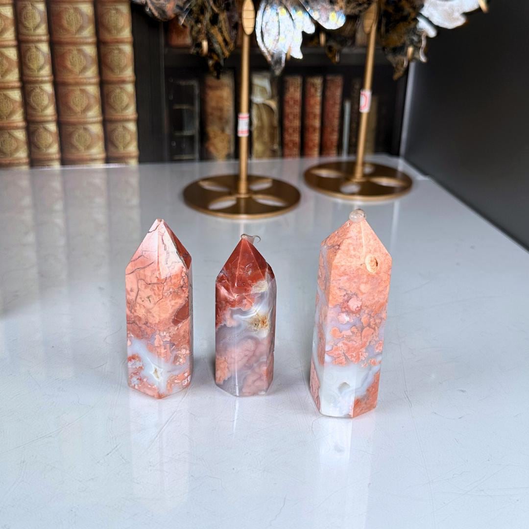 Pink Agate Mini Tower | Cotton Candy Agate | High Quality Crystal | US Seller