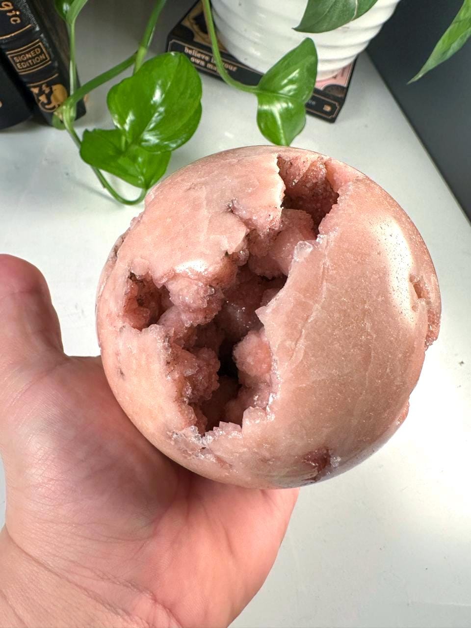 Druzy Pink Amethyst Agate Crystal Sphere, Healing Sphere, Crystal Sphere, Chakra Healing, Reiki Healing Altar Calm Trust Grace