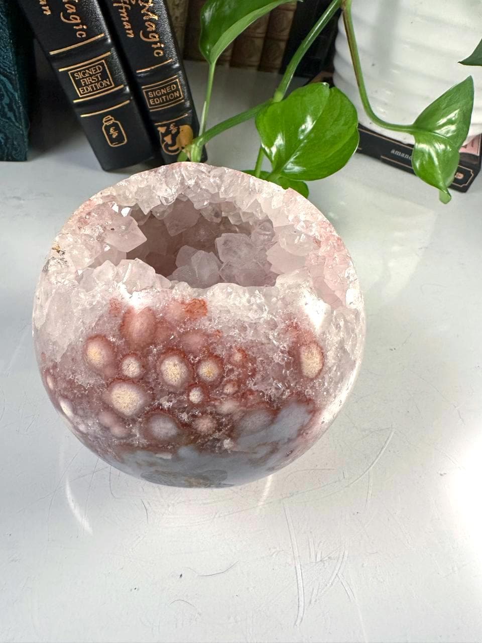 Druzy Pink Amethyst Agate Crystal Sphere, Healing Sphere, Crystal Sphere, Chakra Healing, Reiki Healing Altar Calm Trust Grace