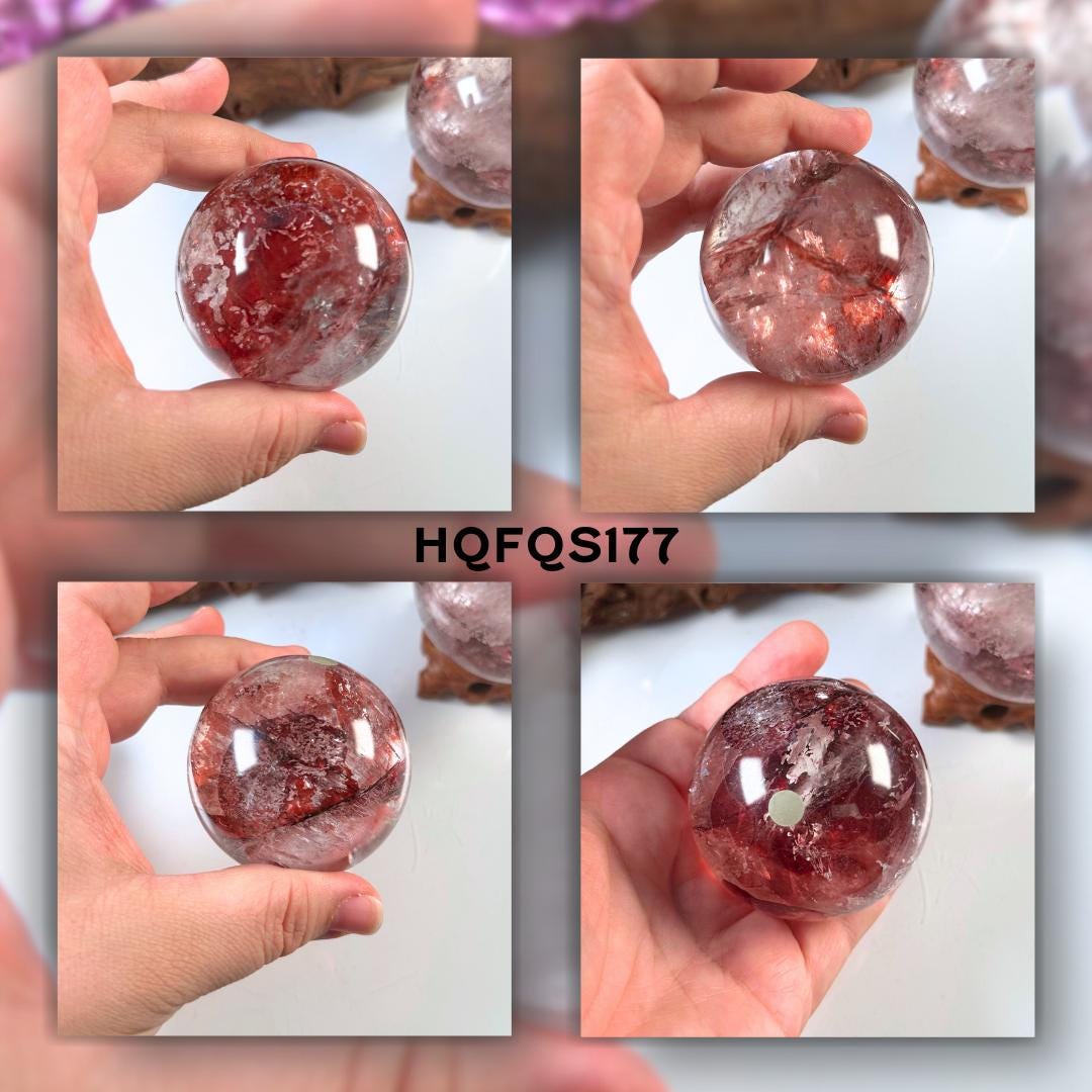 Fire Quartz Sphere | High Quality Crystal | Hematoid Quartz | US Seller
