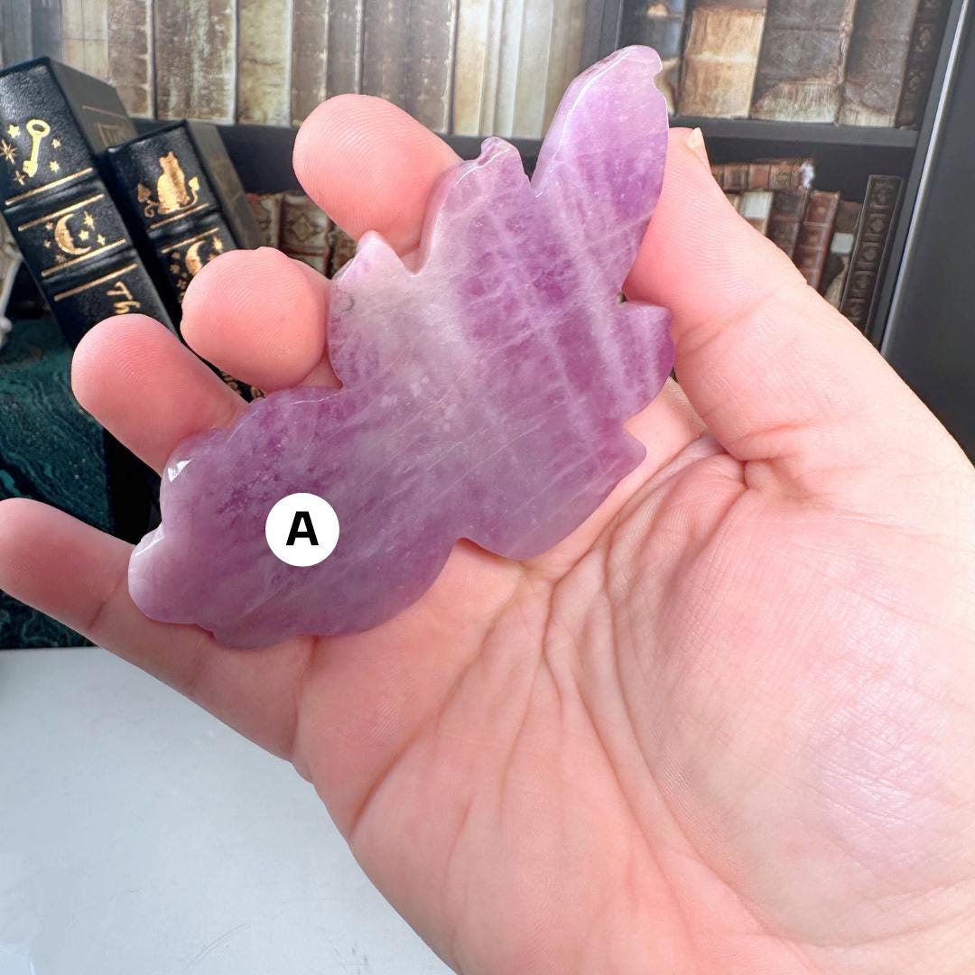 Kunzite Goldfish Carving Koi Fish | US Seller | Healing Crystal Energy Reiki Altar