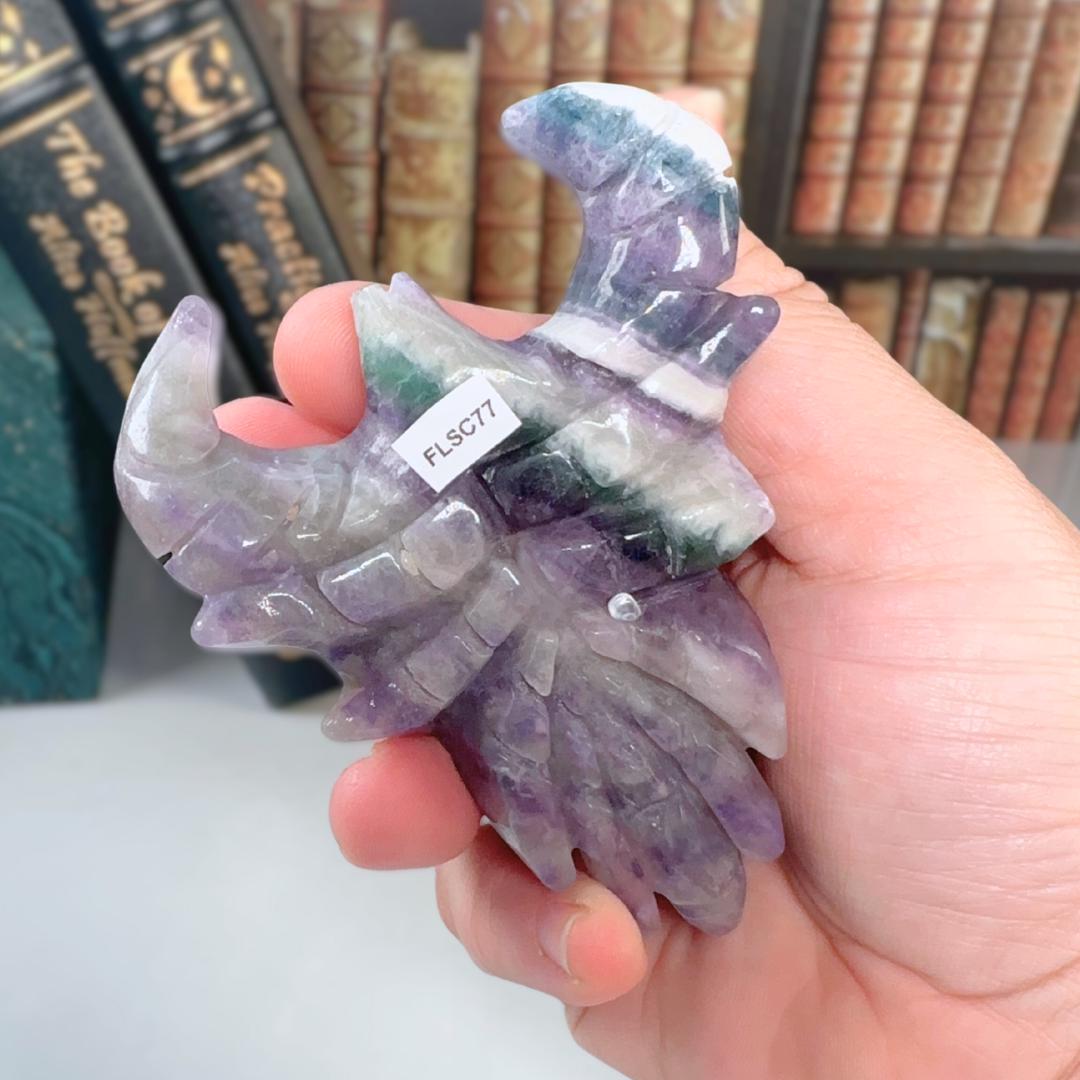 Rainbow Fluorite Scorpions | Beautiful Fluorite | Cleansing Chakras Altar Stability Concentration Healing | US Seller