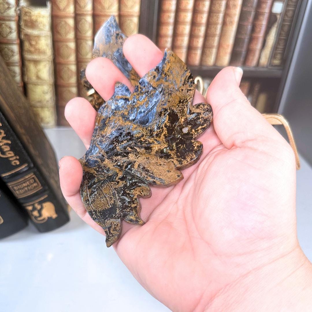 Pietersite Wings Crystal Hand Carved Sculpture Altar Reiki Energy Healing Feng Shui Gift For Him Her
