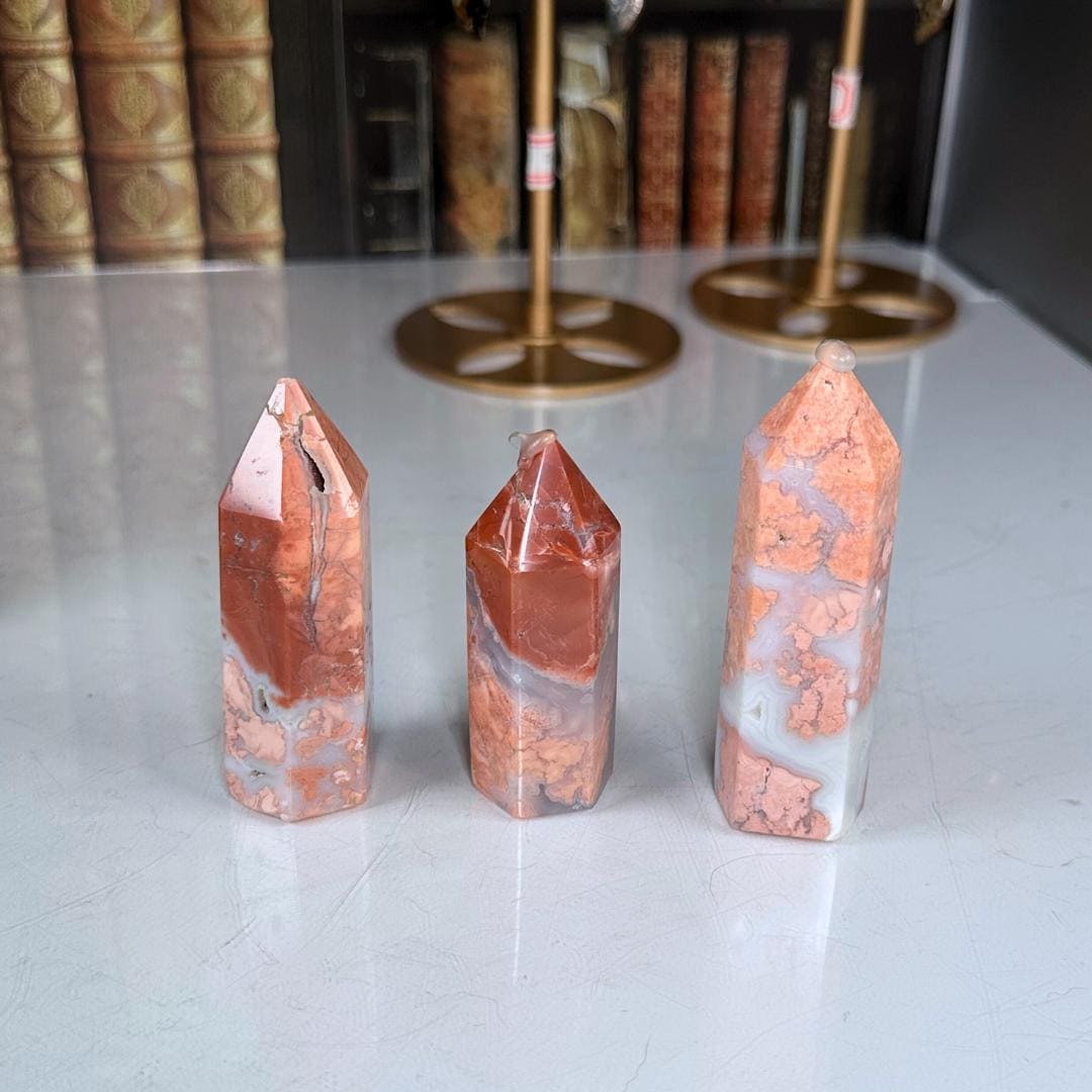 Pink Agate Mini Tower | Cotton Candy Agate | High Quality Crystal | US Seller