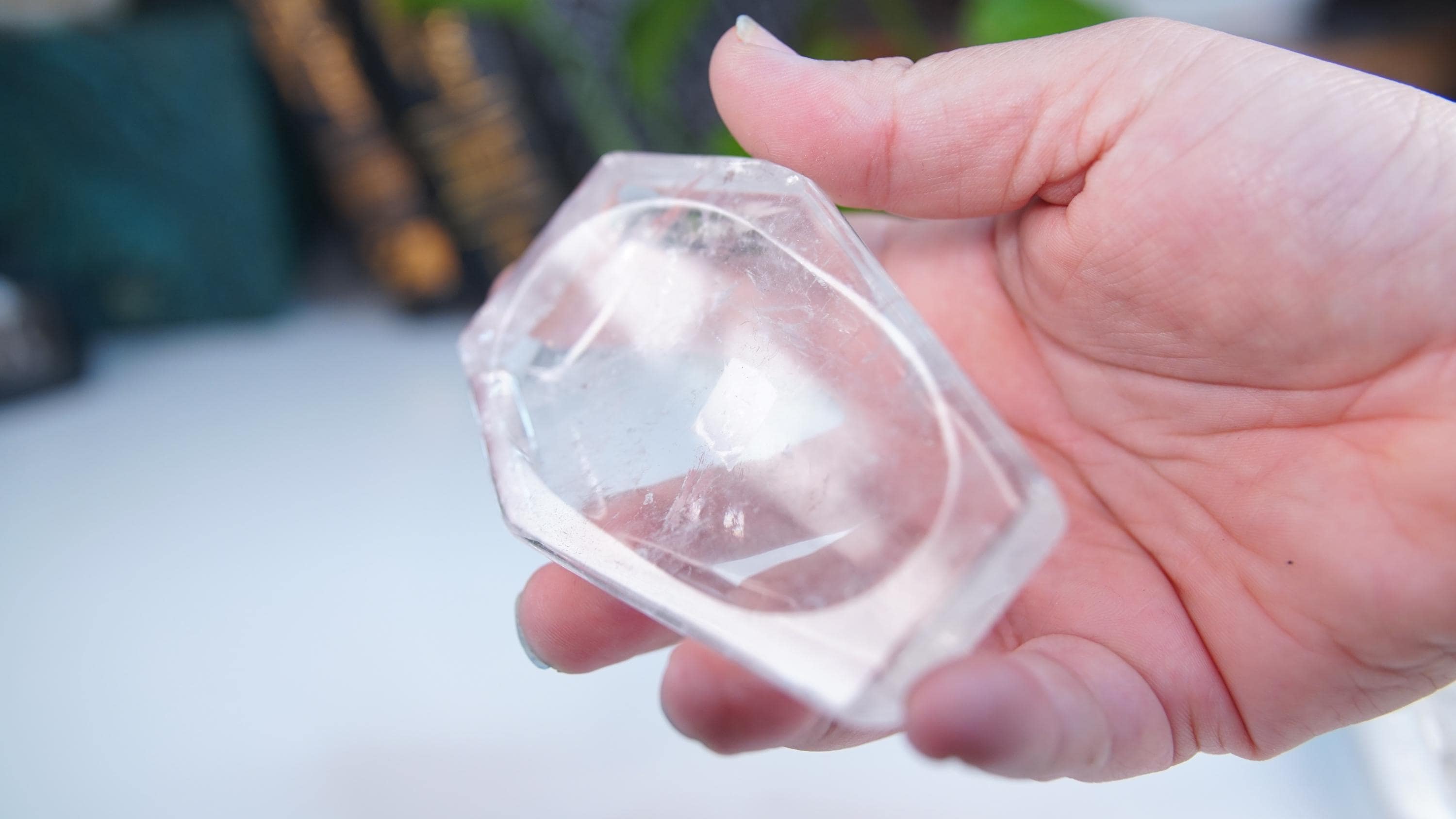 Large Clear Quartz Coffin Bowl | Intuitively Selected | High Quality Quartz | Crystal Carving | US Seller