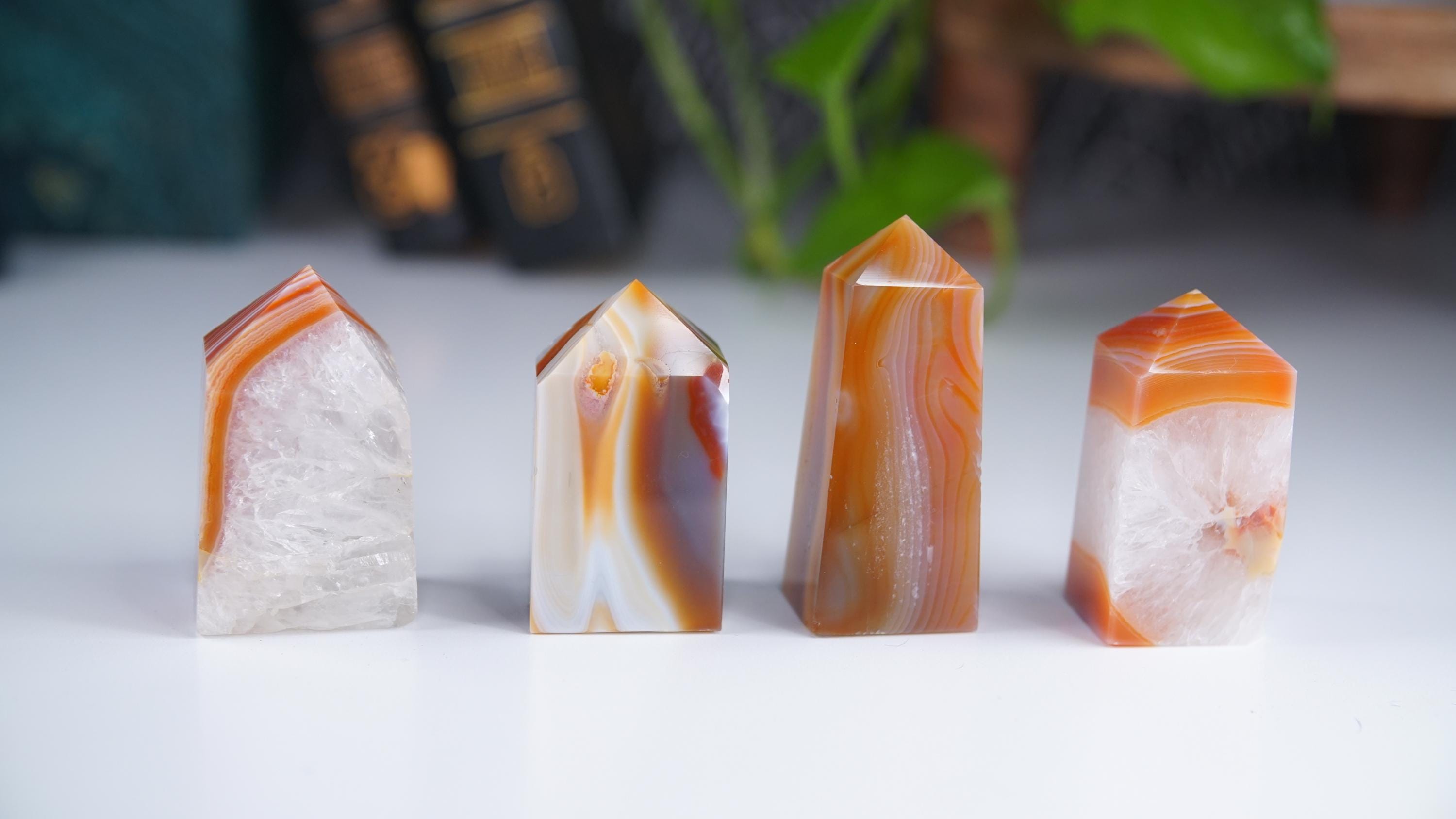 Carnelian Point Obelisk, Red Agate Tower, Druzy Protection Gift, Feng Shui Altar Energy Healing Reiki Healing Crystals