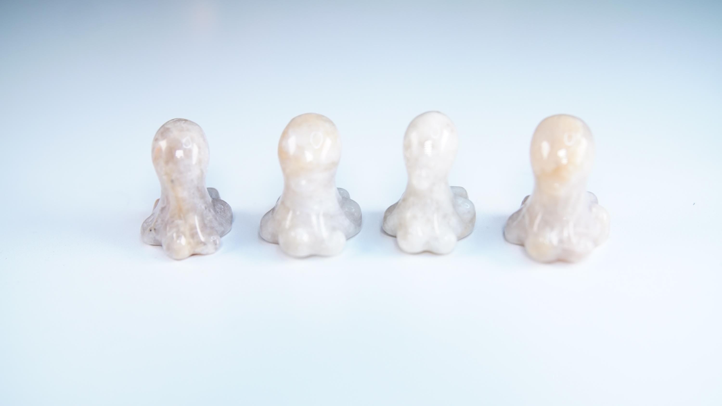 MINI Moonstone Octopus | US Seller | Chakra Healing, Reiki Healing Altar Balance Intuition