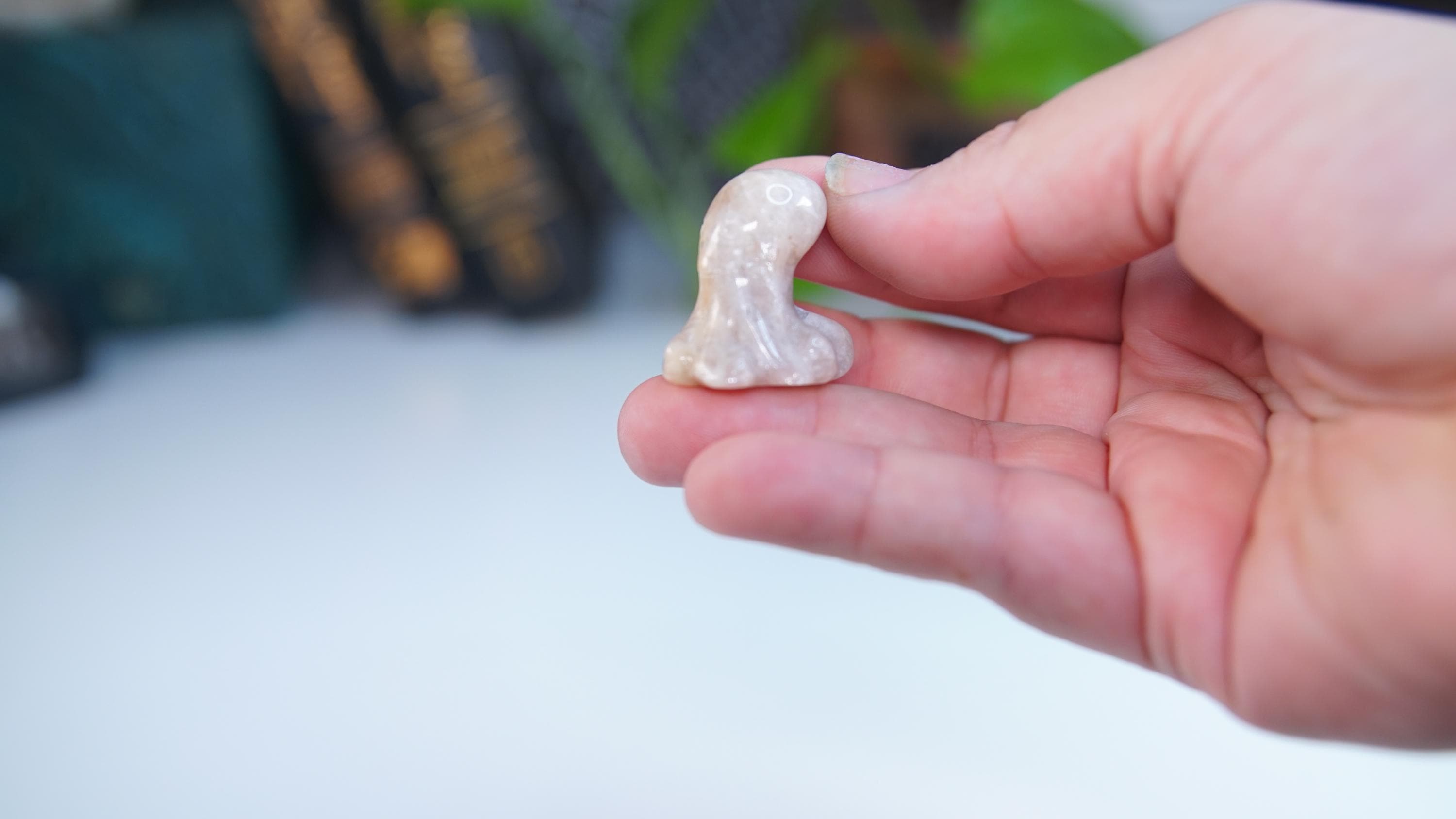 MINI Moonstone Octopus | US Seller | Chakra Healing, Reiki Healing Altar Balance Intuition
