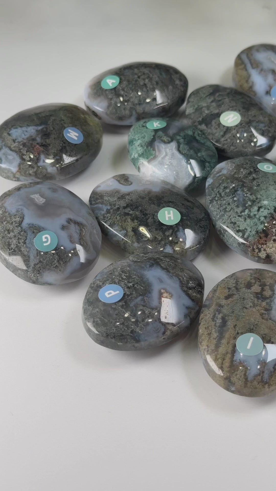 Moss Agate High Quality Palm Stones | Pick Your Favorite