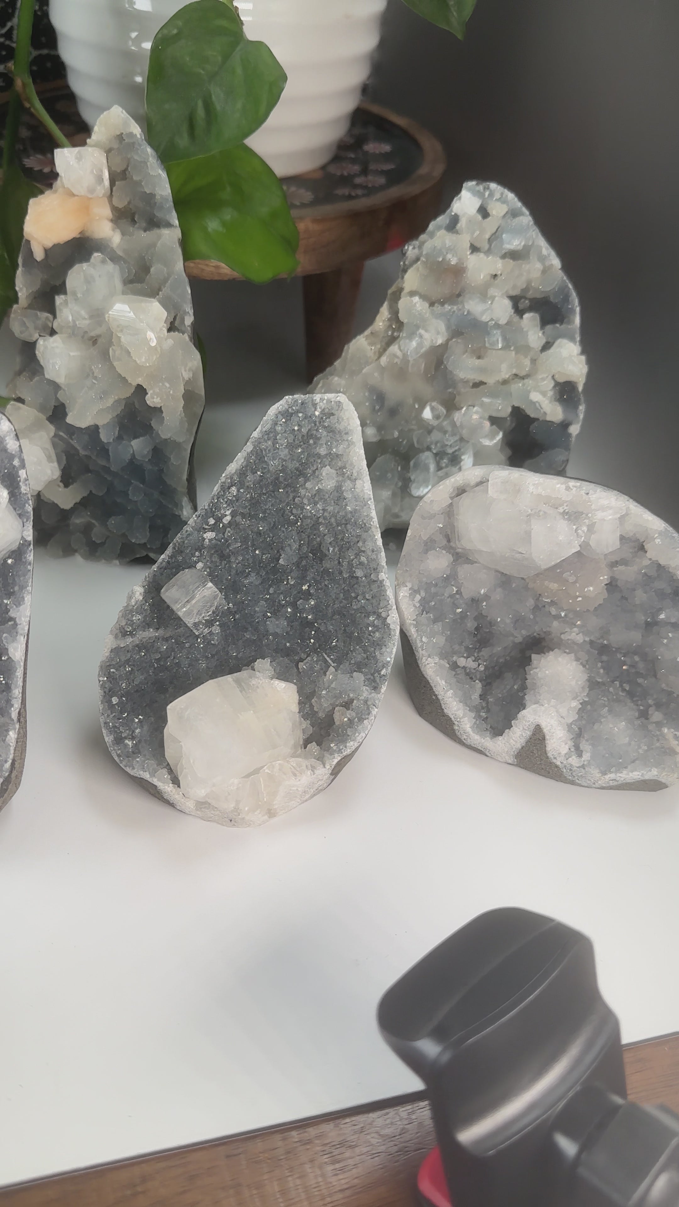 Diamond Apophyllite Blue Chalcedony Sugar Druzy Cluster | High Quality Diamond Apophyllite | US Seller