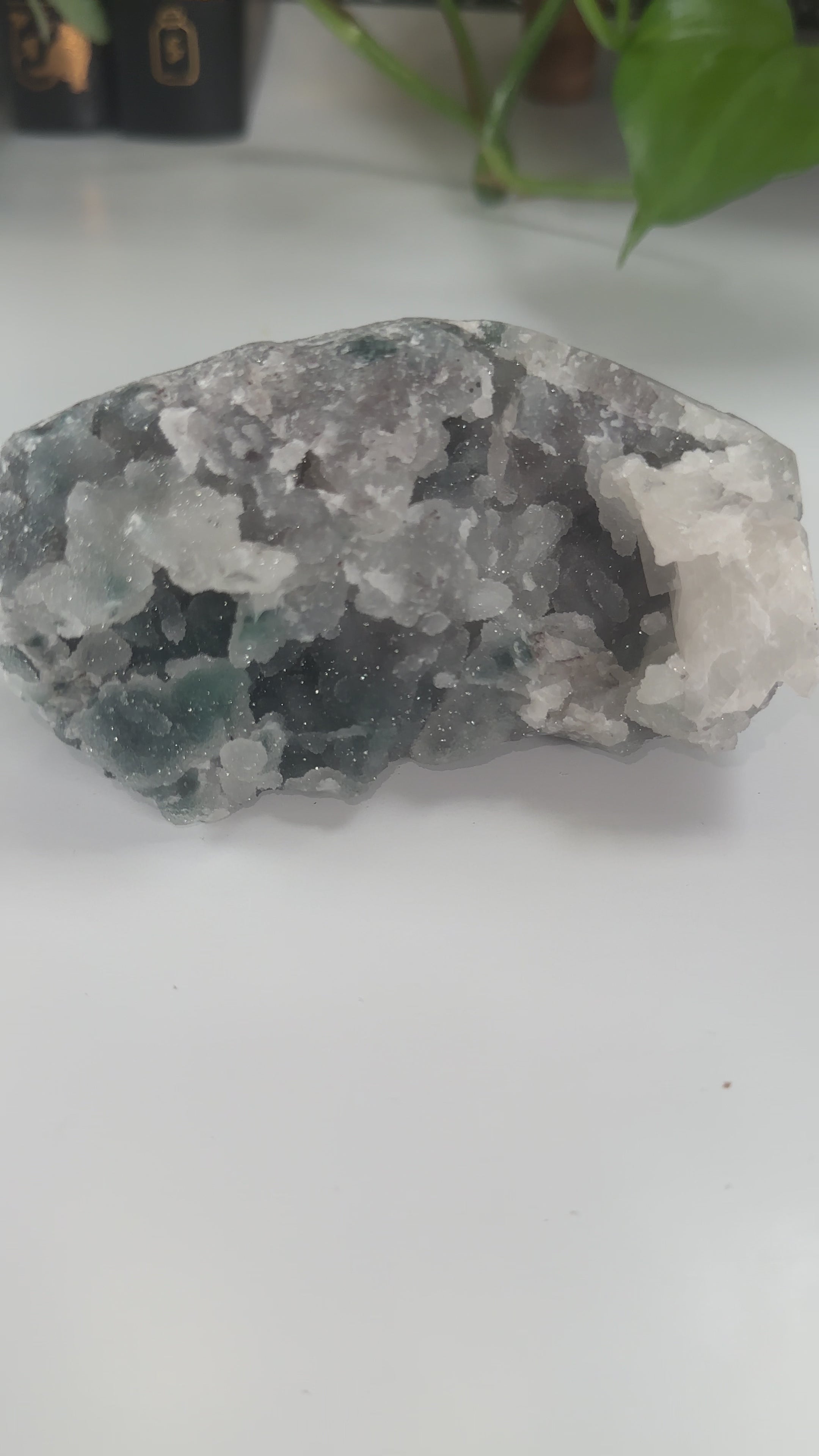 Diamond Apophyllite Blue Chalcedony Sugar Druzy Cluster | High Quality Diamond Apophyllite | US Seller