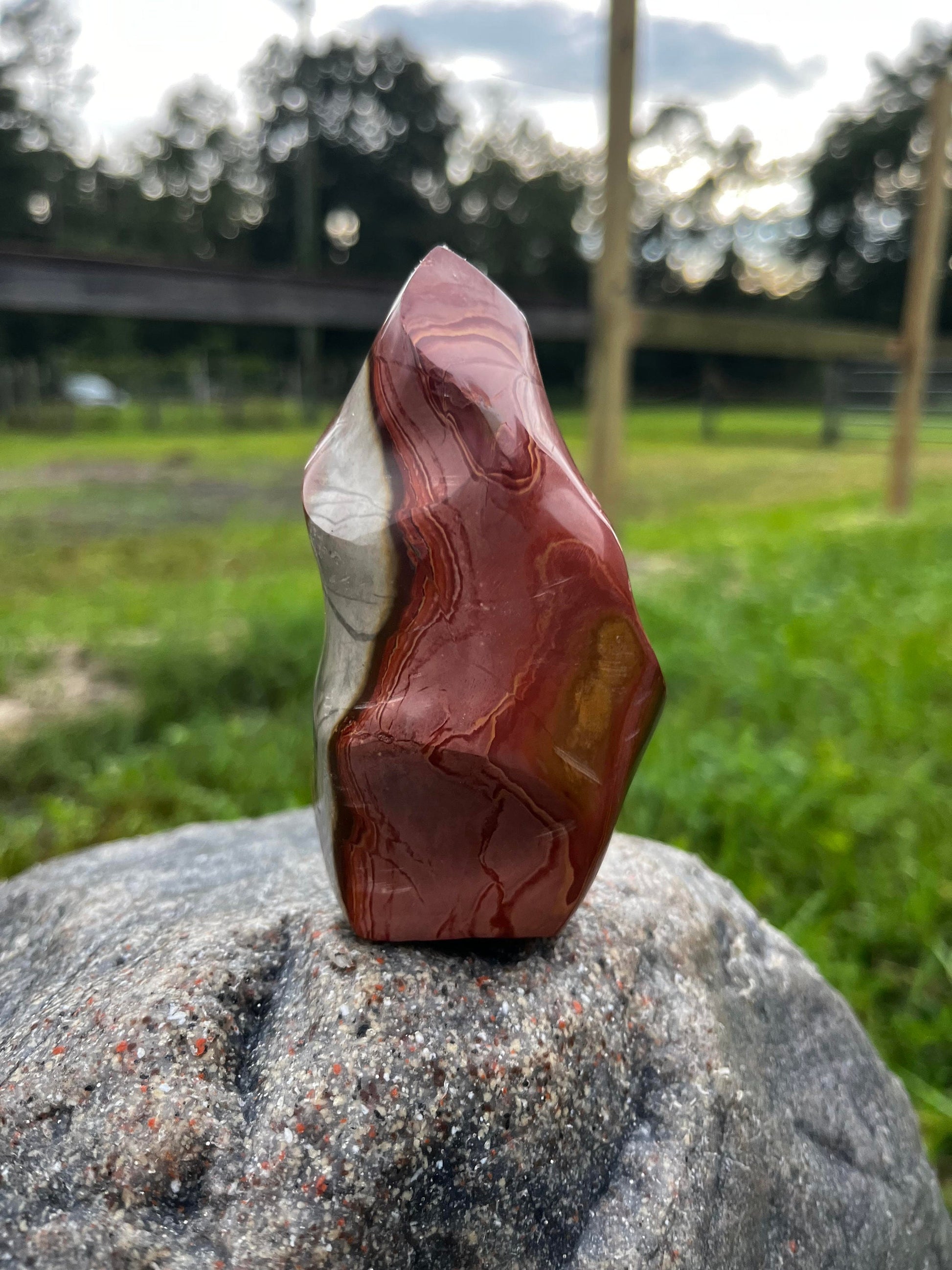 Freeform Jasper Flames Free Form Crystal 4.2