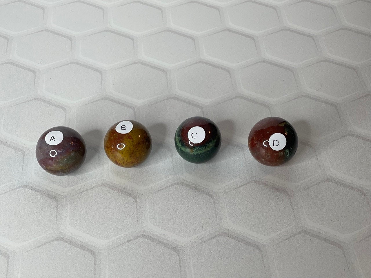 Ocean Jasper Spheres OJ Mini Spheres Ocean Jasper Quartz Crystal Healing Spheres Calming Uplifting Optimistic