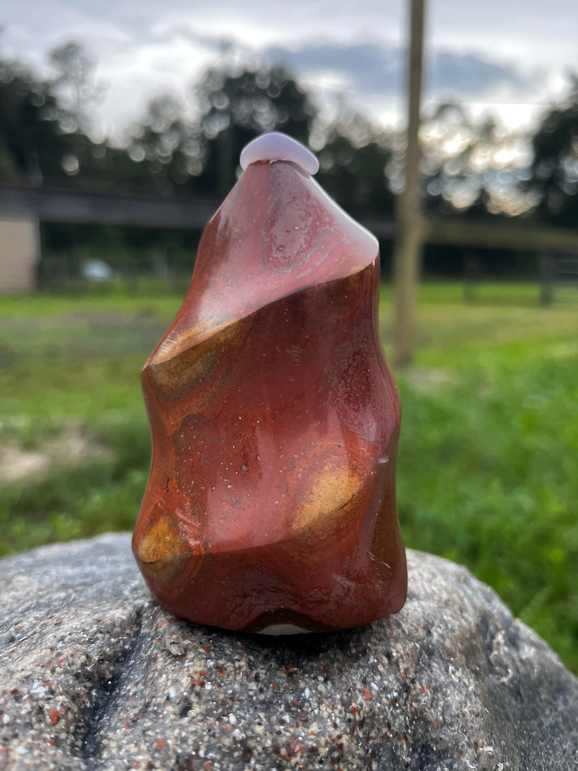 Freeform Jasper Flames Free Form Crystal 4.5